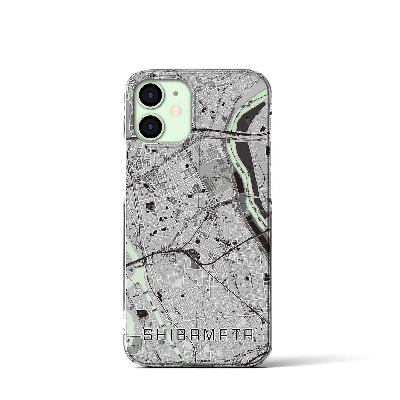 【柴又(東京都)】地図柄iPhoneケース(クリアタイプ)