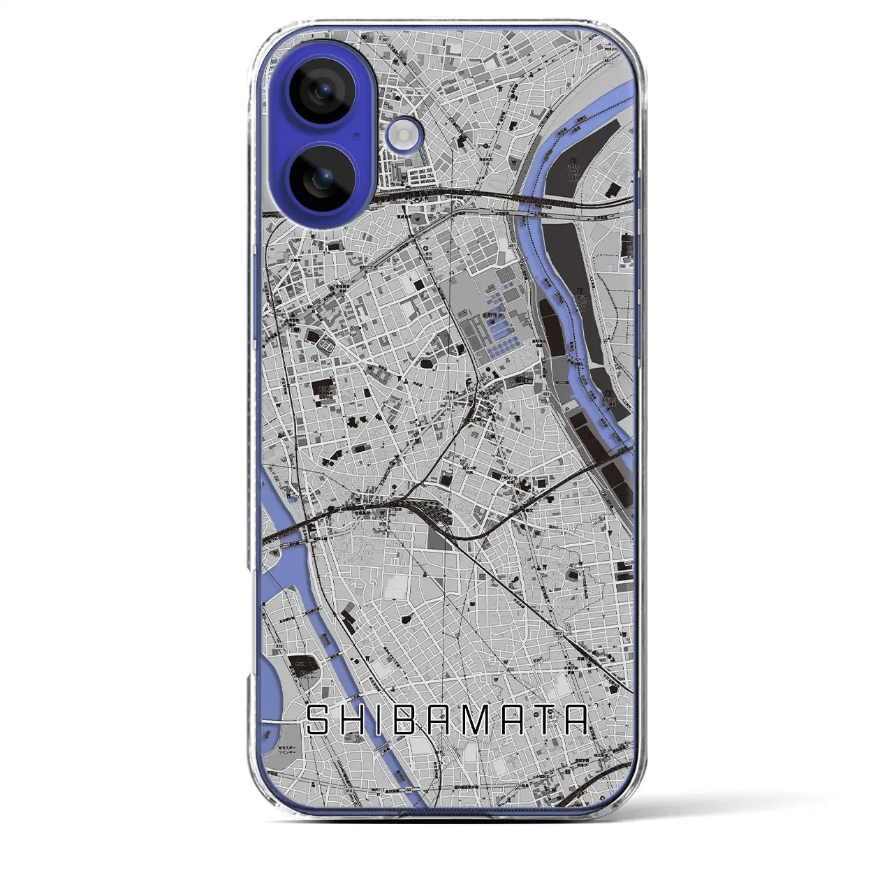 【柴又(東京都)】地図柄iPhoneケース(クリアタイプ)