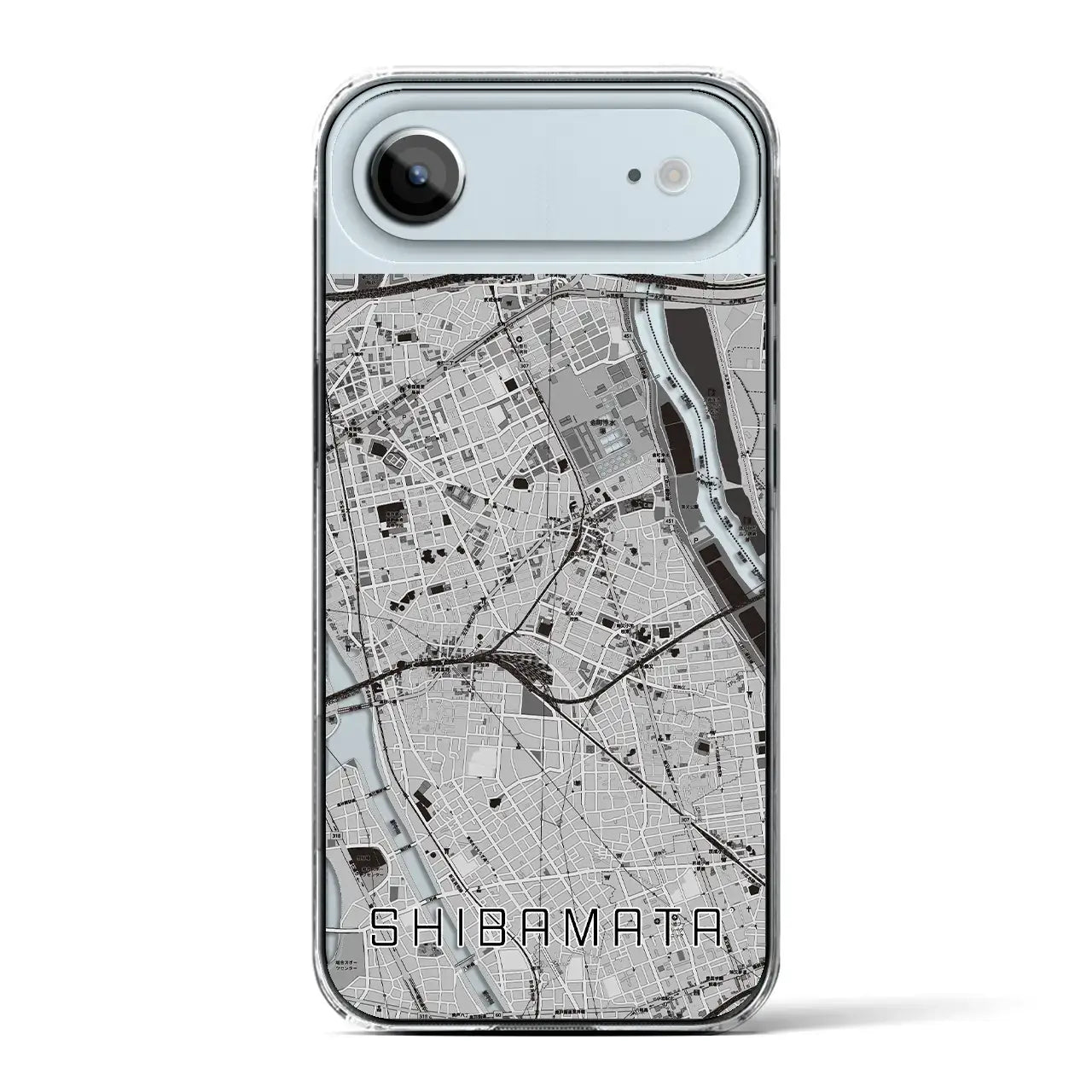 【柴又(東京都)】地図柄iPhoneケース(クリアタイプ)