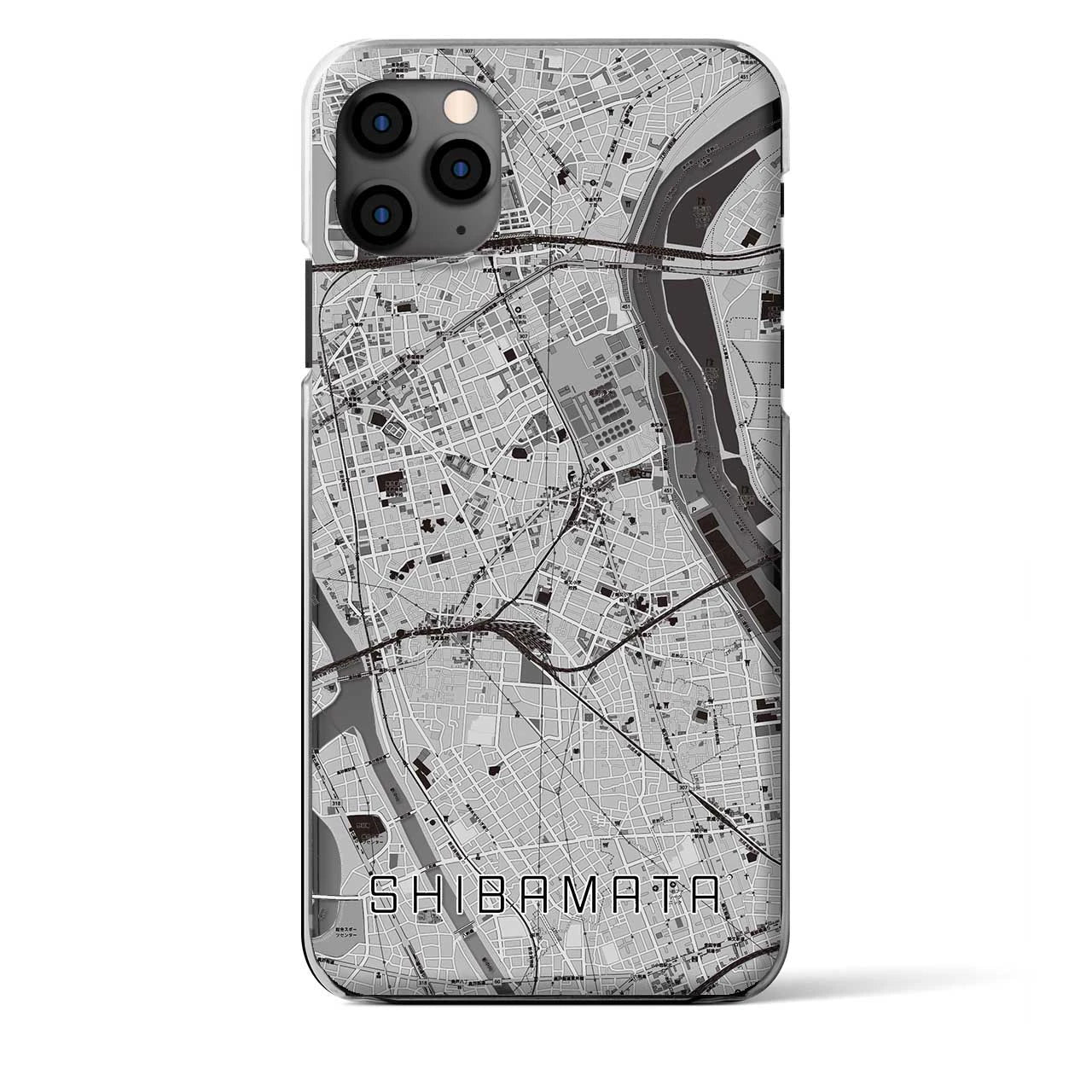 【柴又(東京都)】地図柄iPhoneケース(クリアタイプ)