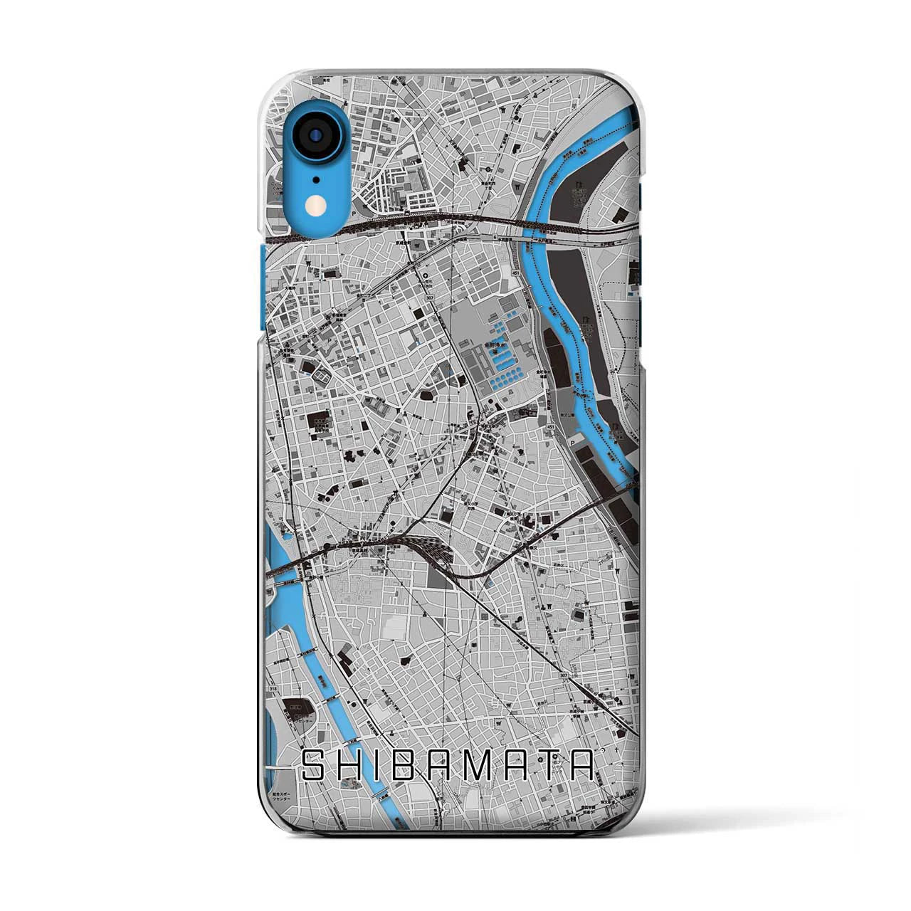 【柴又(東京都)】地図柄iPhoneケース(クリアタイプ)