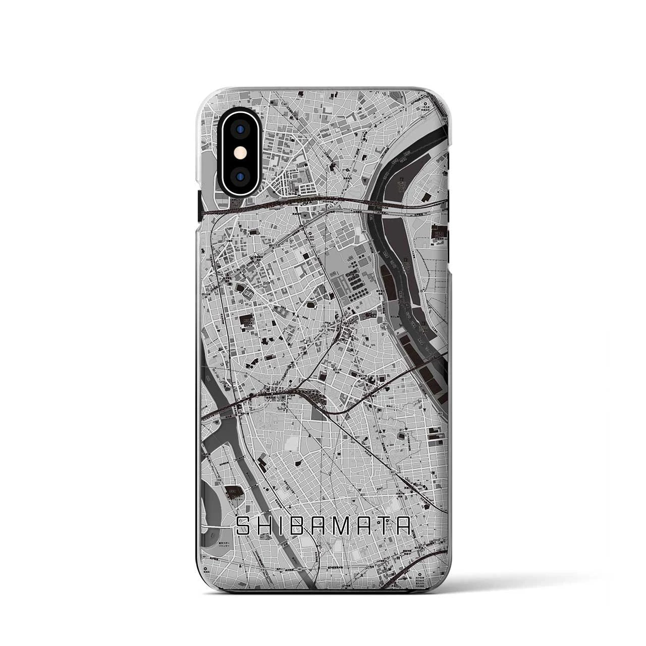 【柴又(東京都)】地図柄iPhoneケース(クリアタイプ)