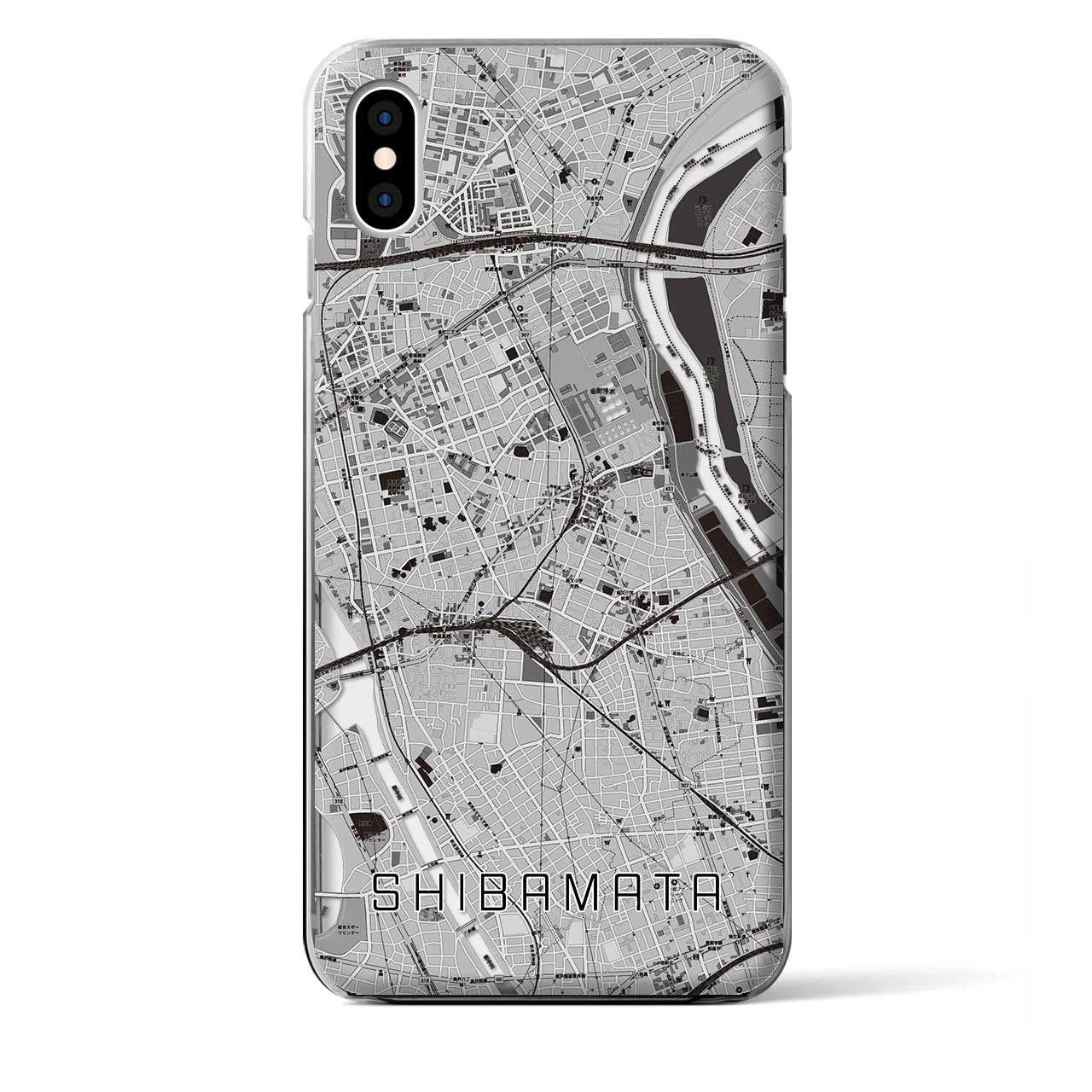 【柴又(東京都)】地図柄iPhoneケース(クリアタイプ)