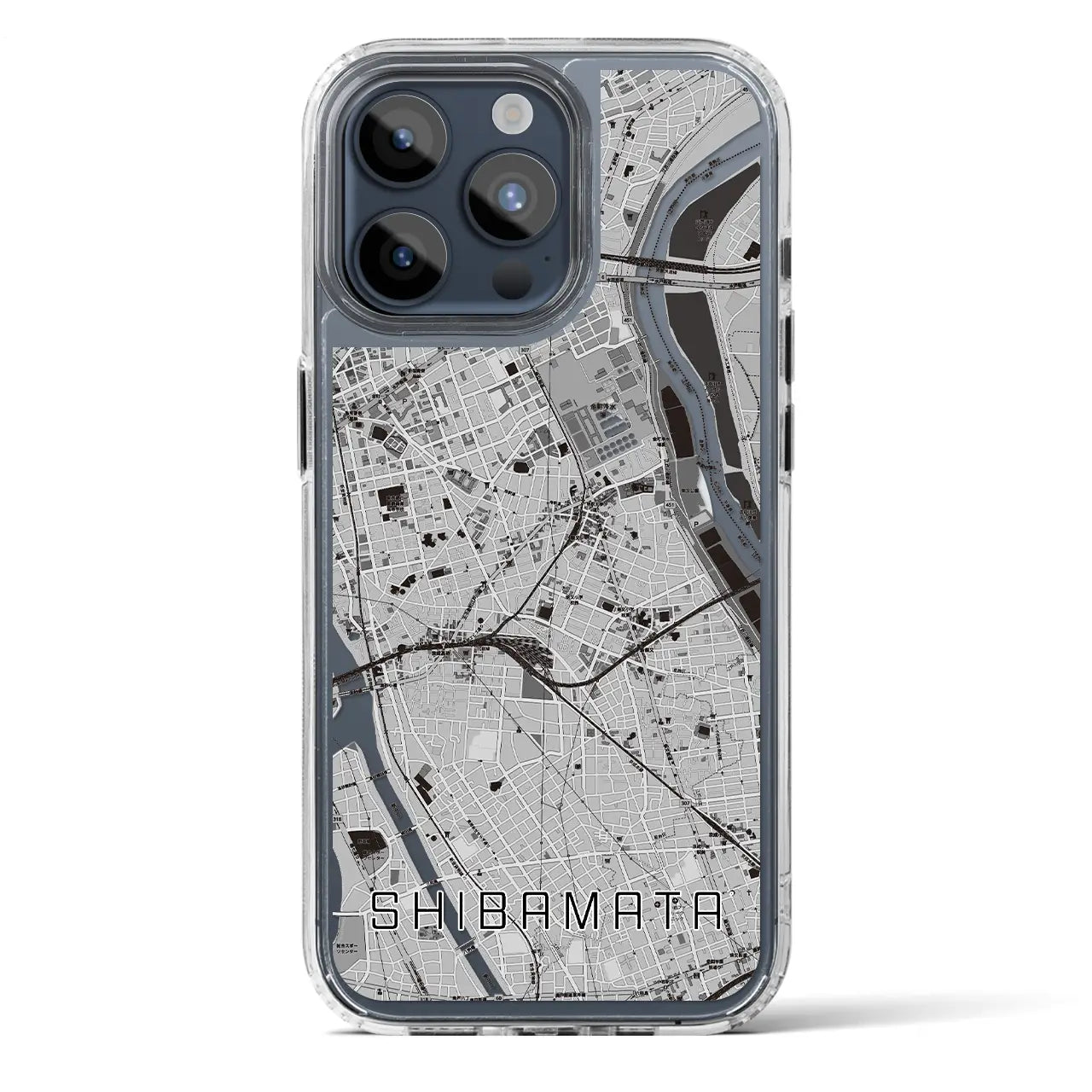 【柴又(東京都)】地図柄iPhoneケース(MagSafeタイプ)