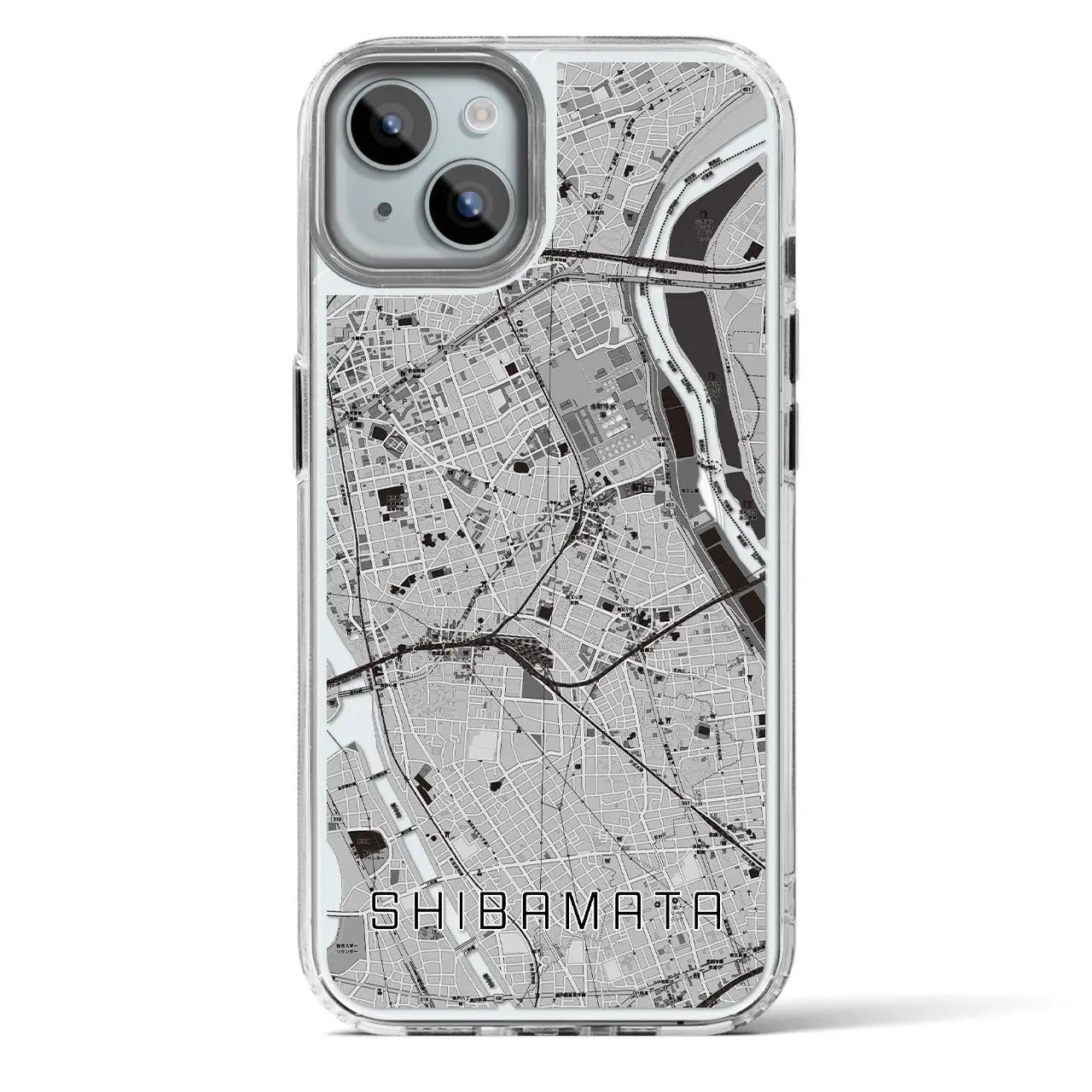 【柴又(東京都)】地図柄iPhoneケース(MagSafeタイプ)