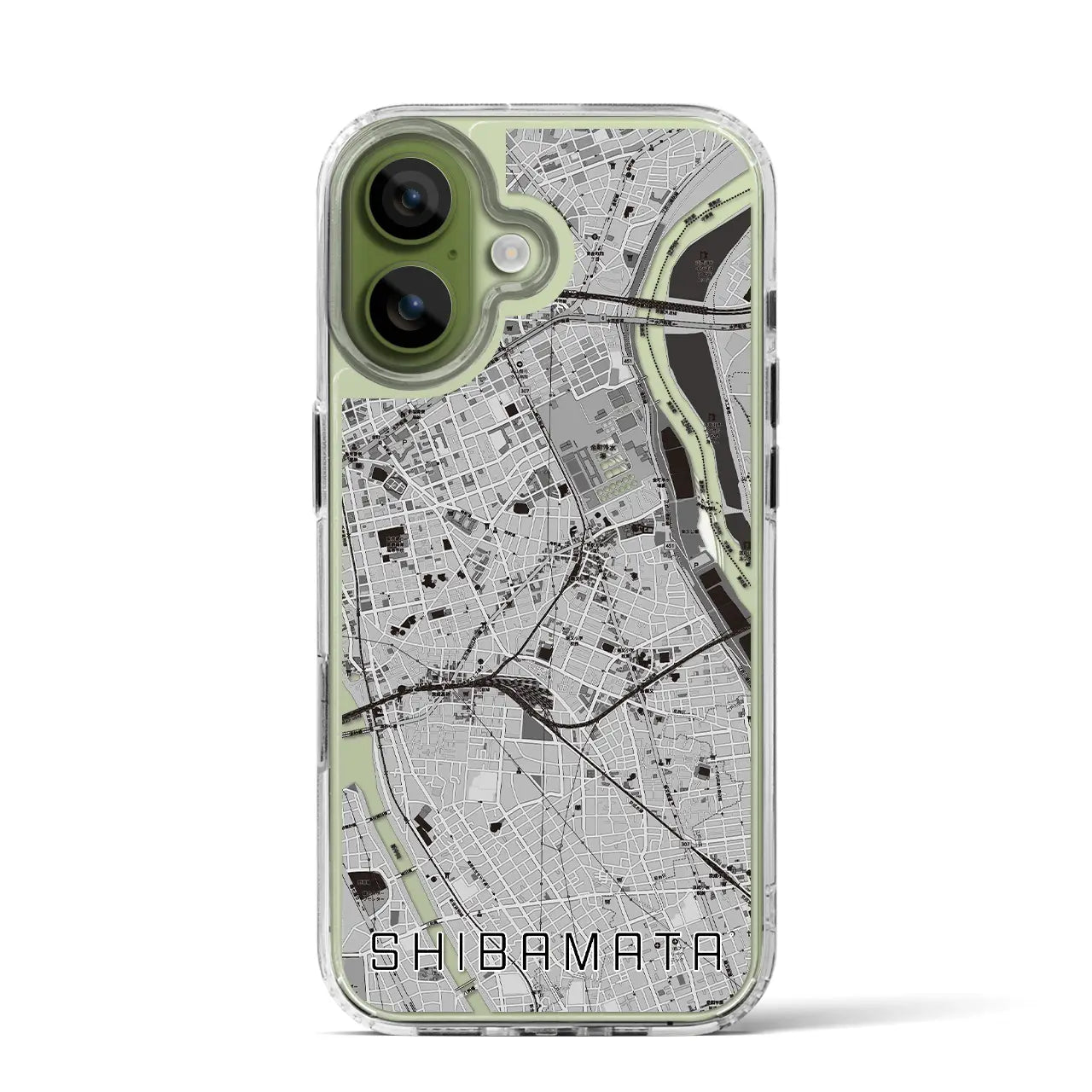 【柴又(東京都)】地図柄iPhoneケース(MagSafeタイプ)