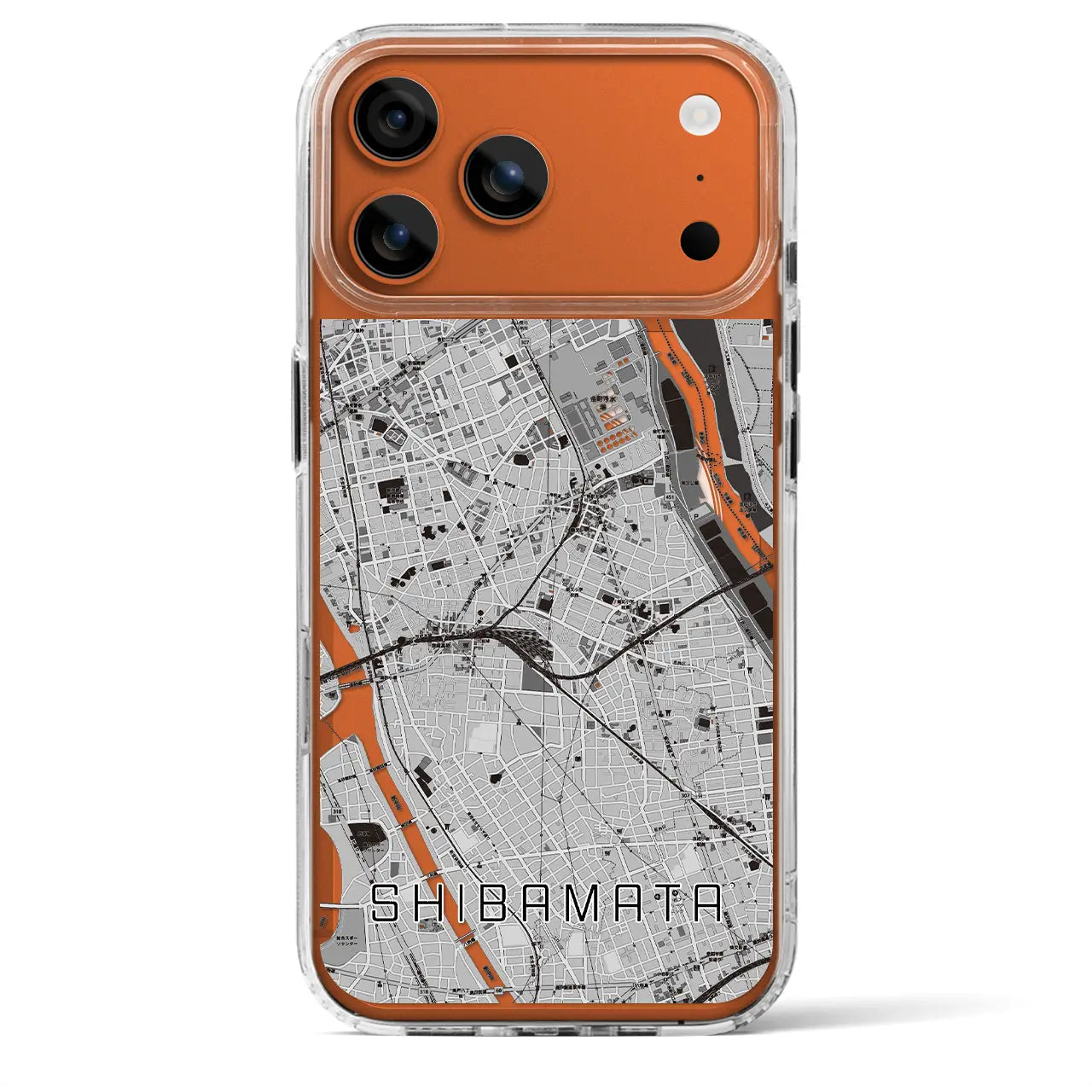 【柴又(東京都)】地図柄iPhoneケース(MagSafeタイプ)