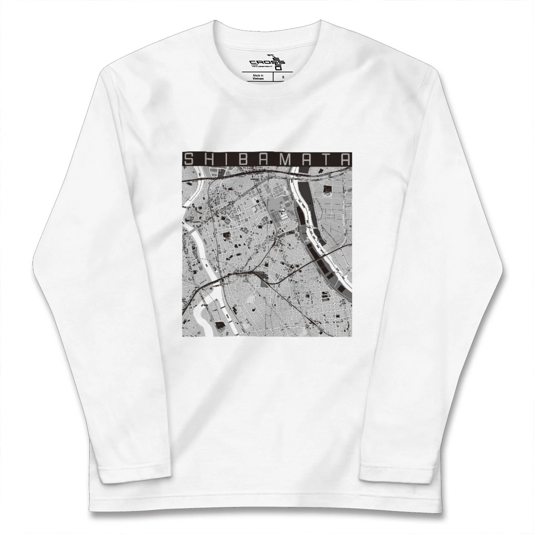 【柴又(東京都)】地図柄ロングスリーブTシャツ