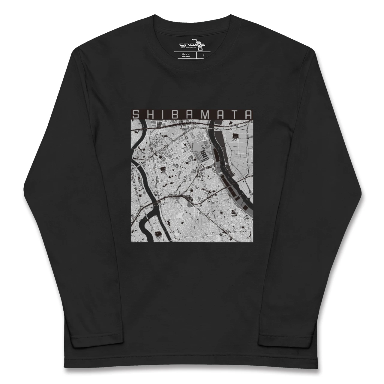 【柴又(東京都)】地図柄ロングスリーブTシャツ