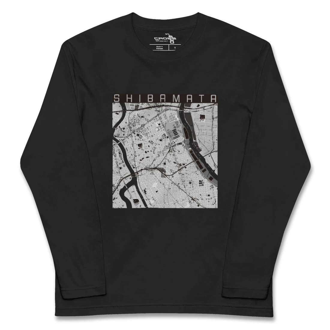 【柴又(東京都)】地図柄ロングスリーブTシャツ