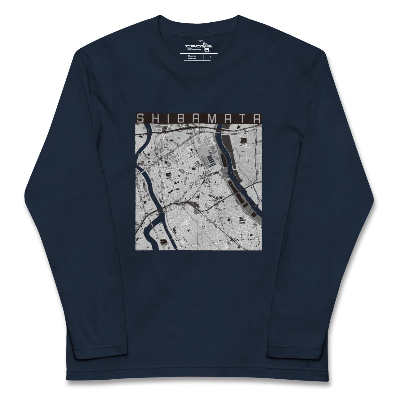 【柴又(東京都)】地図柄ロングスリーブTシャツ