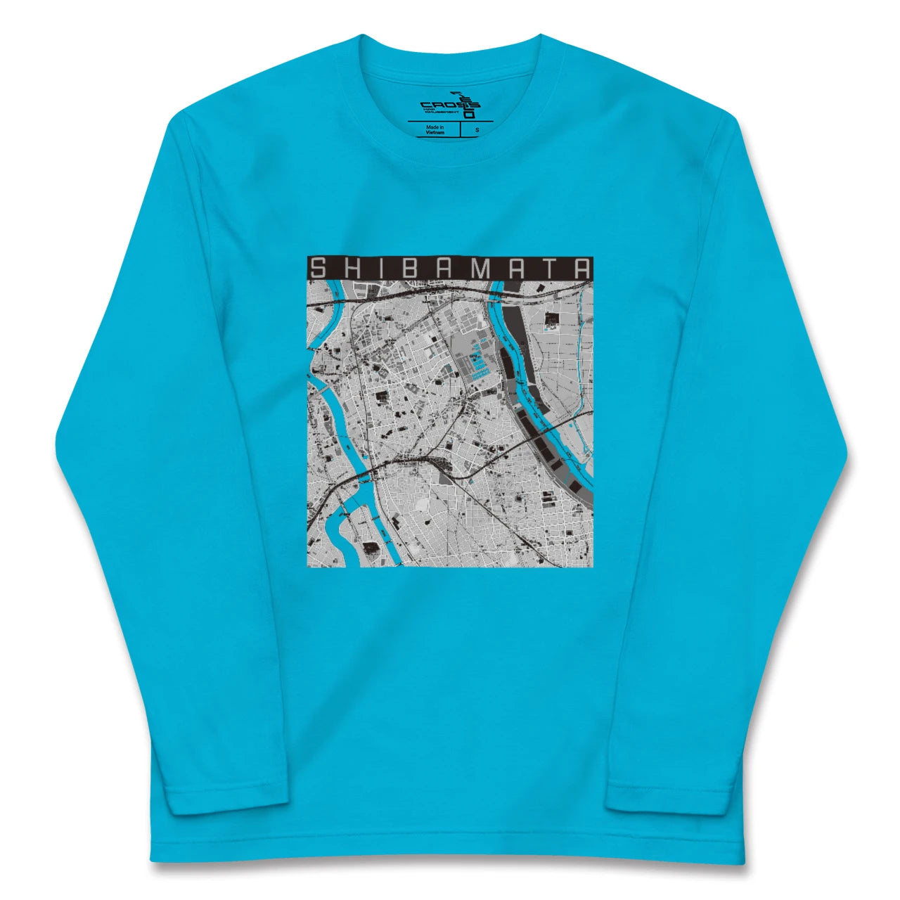 【柴又(東京都)】地図柄ロングスリーブTシャツ