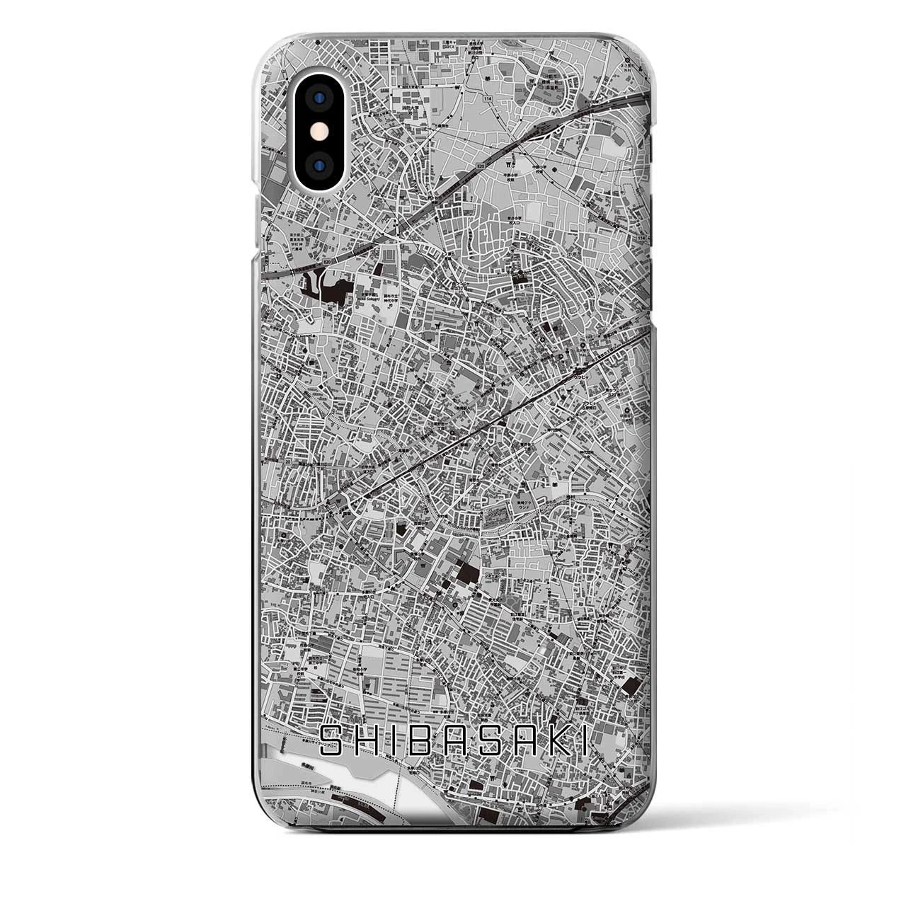 【柴崎(東京都)】地図柄iPhoneケース(クリアタイプ)