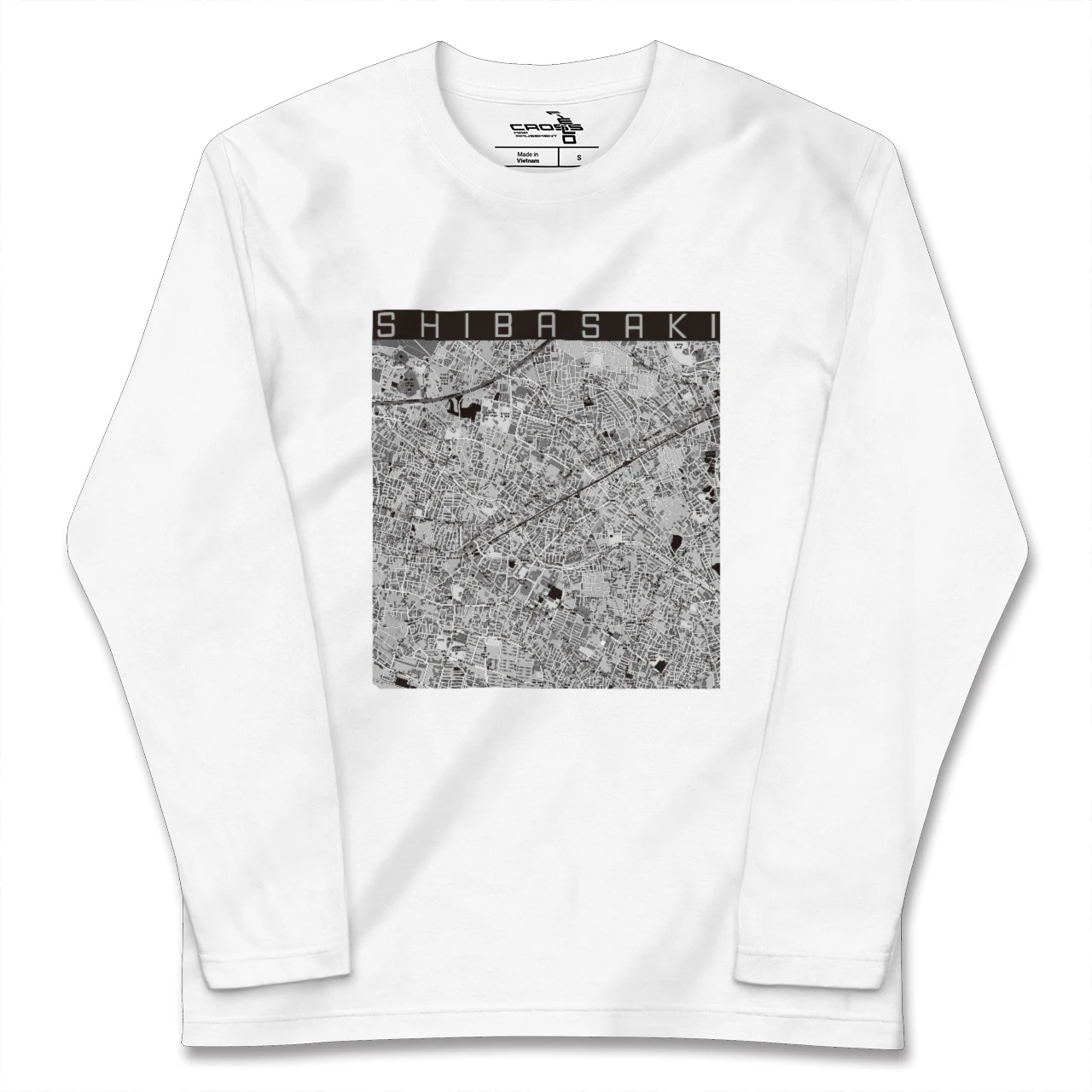 【柴崎(東京都)】地図柄ロングスリーブTシャツ