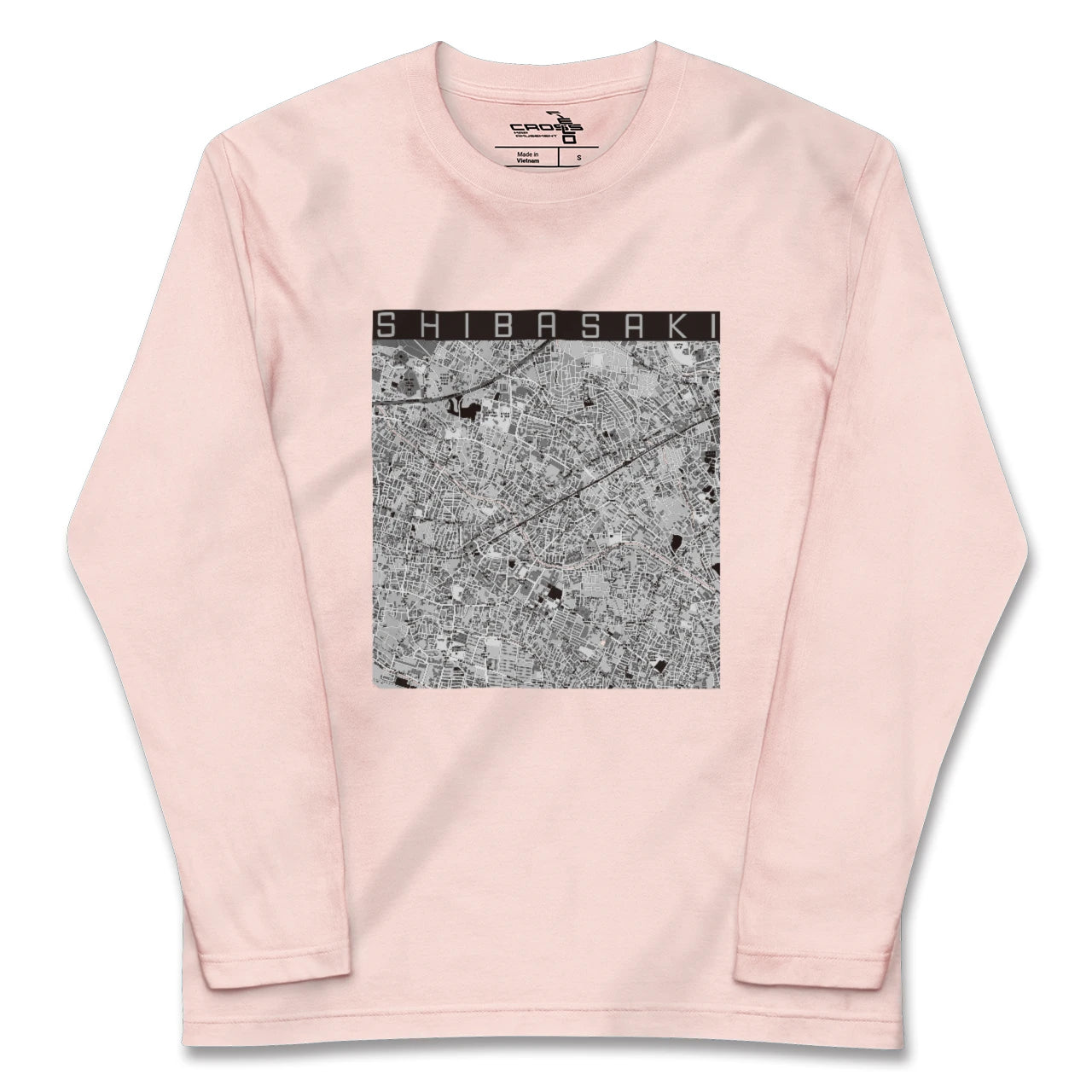 【柴崎(東京都)】地図柄ロングスリーブTシャツ