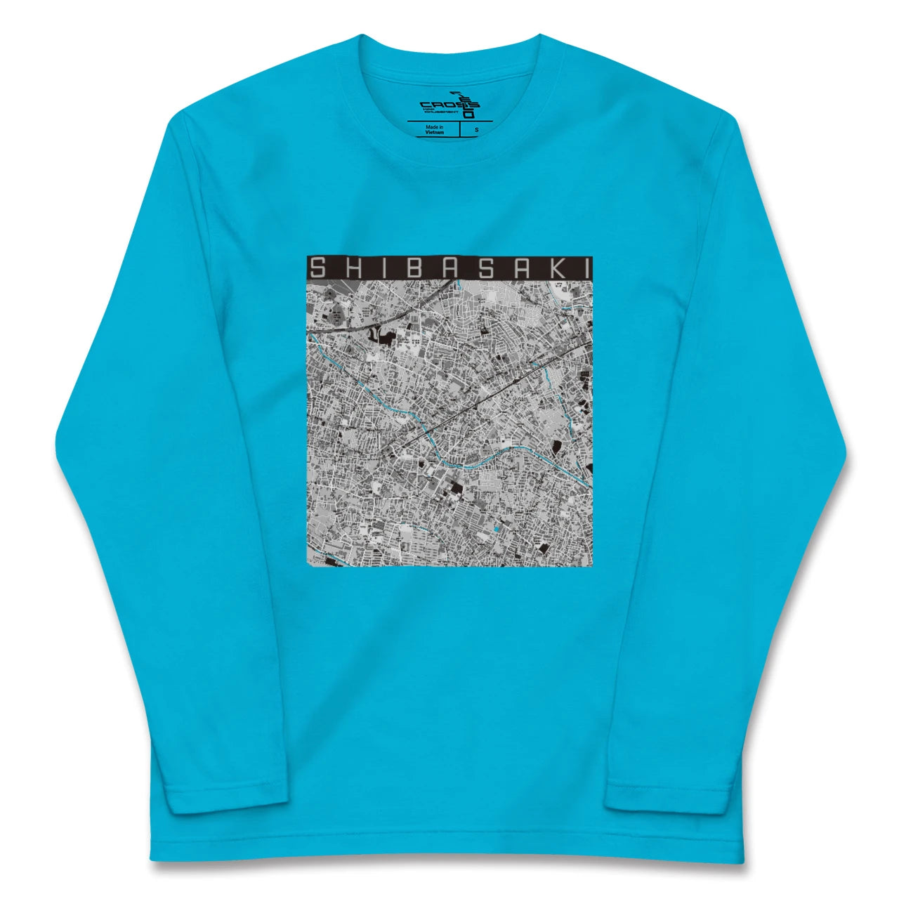 【柴崎(東京都)】地図柄ロングスリーブTシャツ