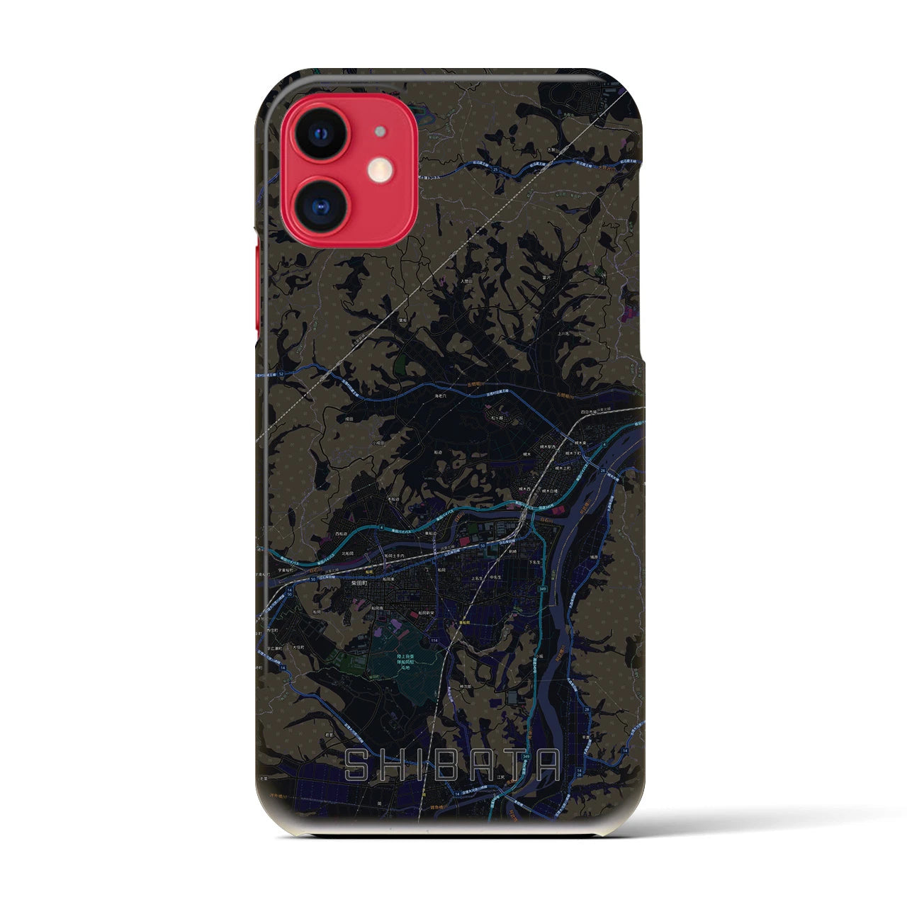 【柴田(宮城県)】地図柄iPhoneケース(バックカバータイプ)