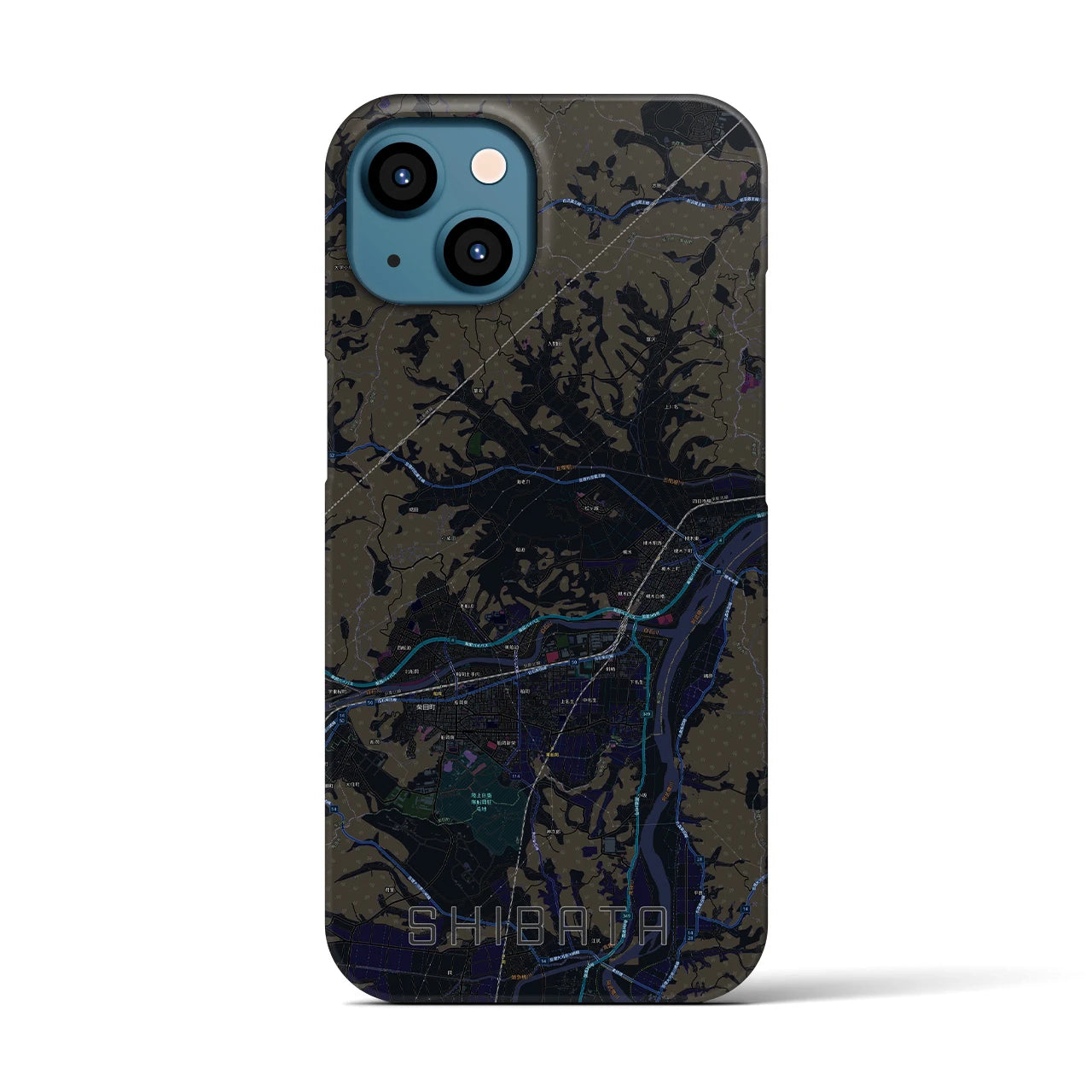 【柴田(宮城県)】地図柄iPhoneケース(バックカバータイプ)