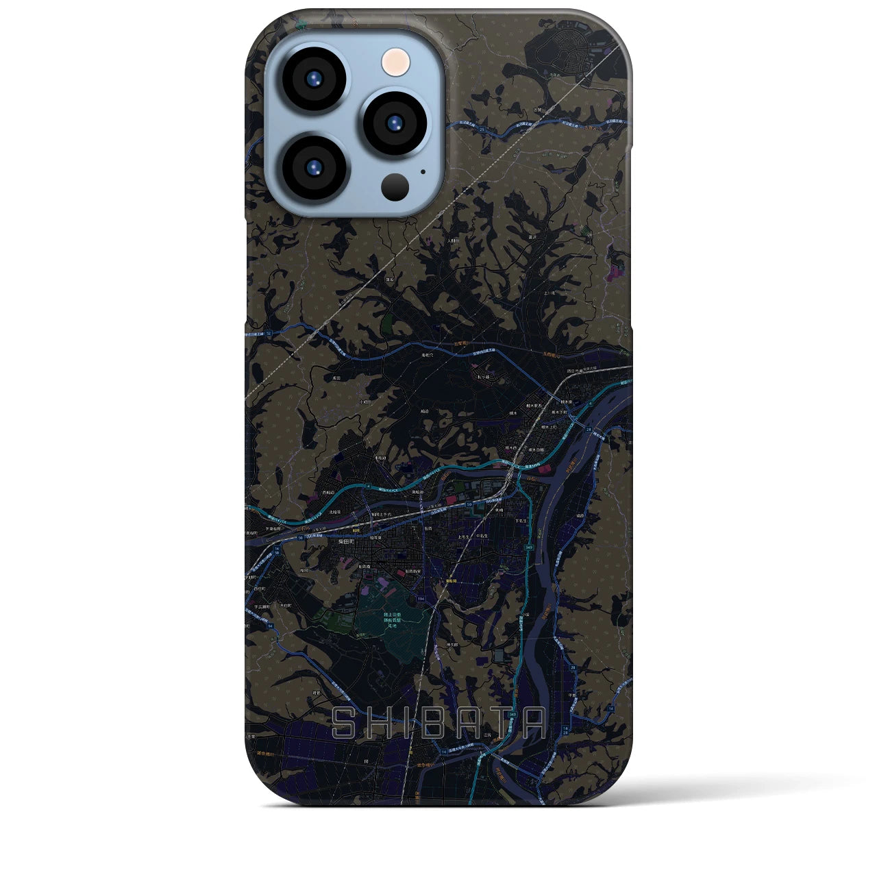 【柴田(宮城県)】地図柄iPhoneケース(バックカバータイプ)