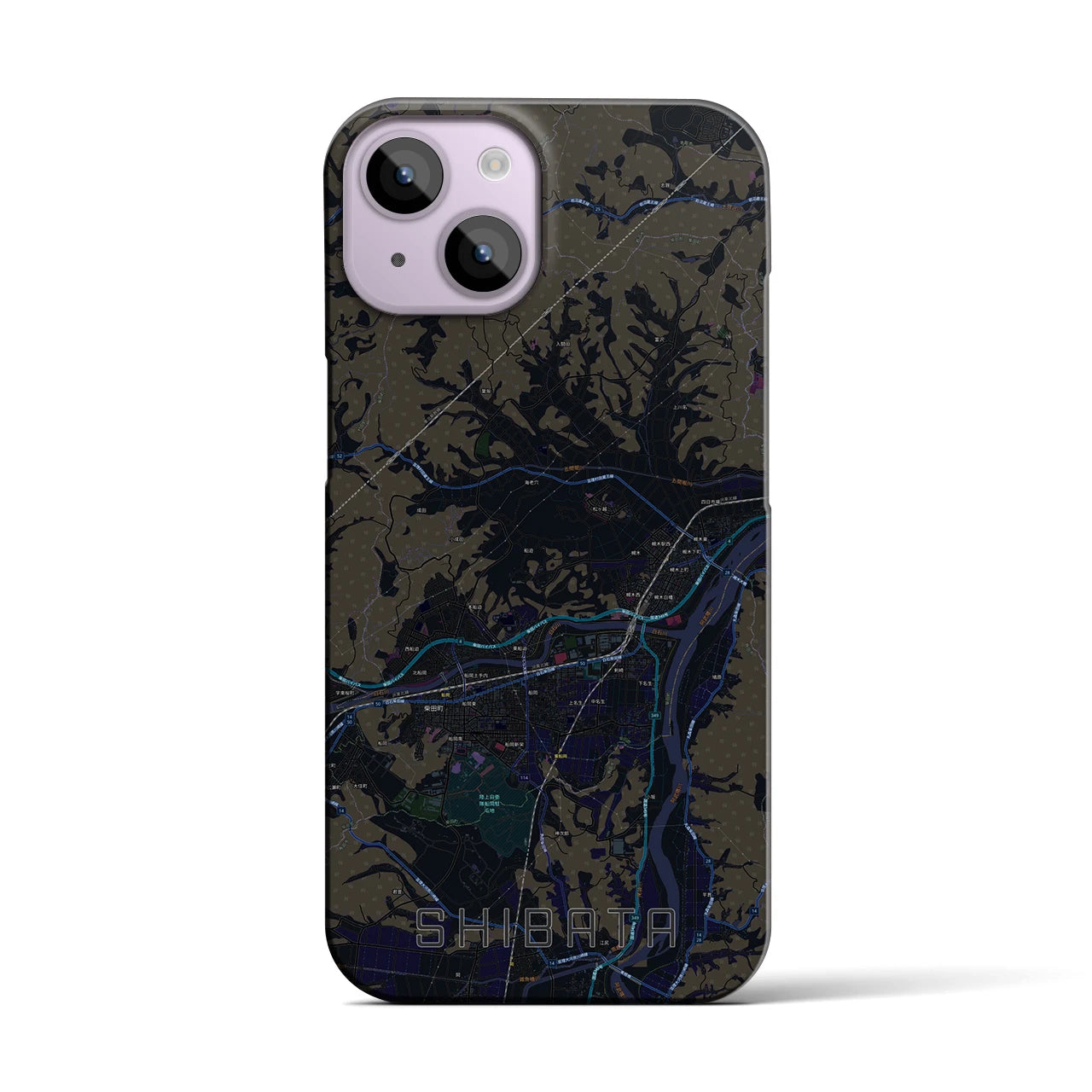 【柴田(宮城県)】地図柄iPhoneケース(バックカバータイプ)