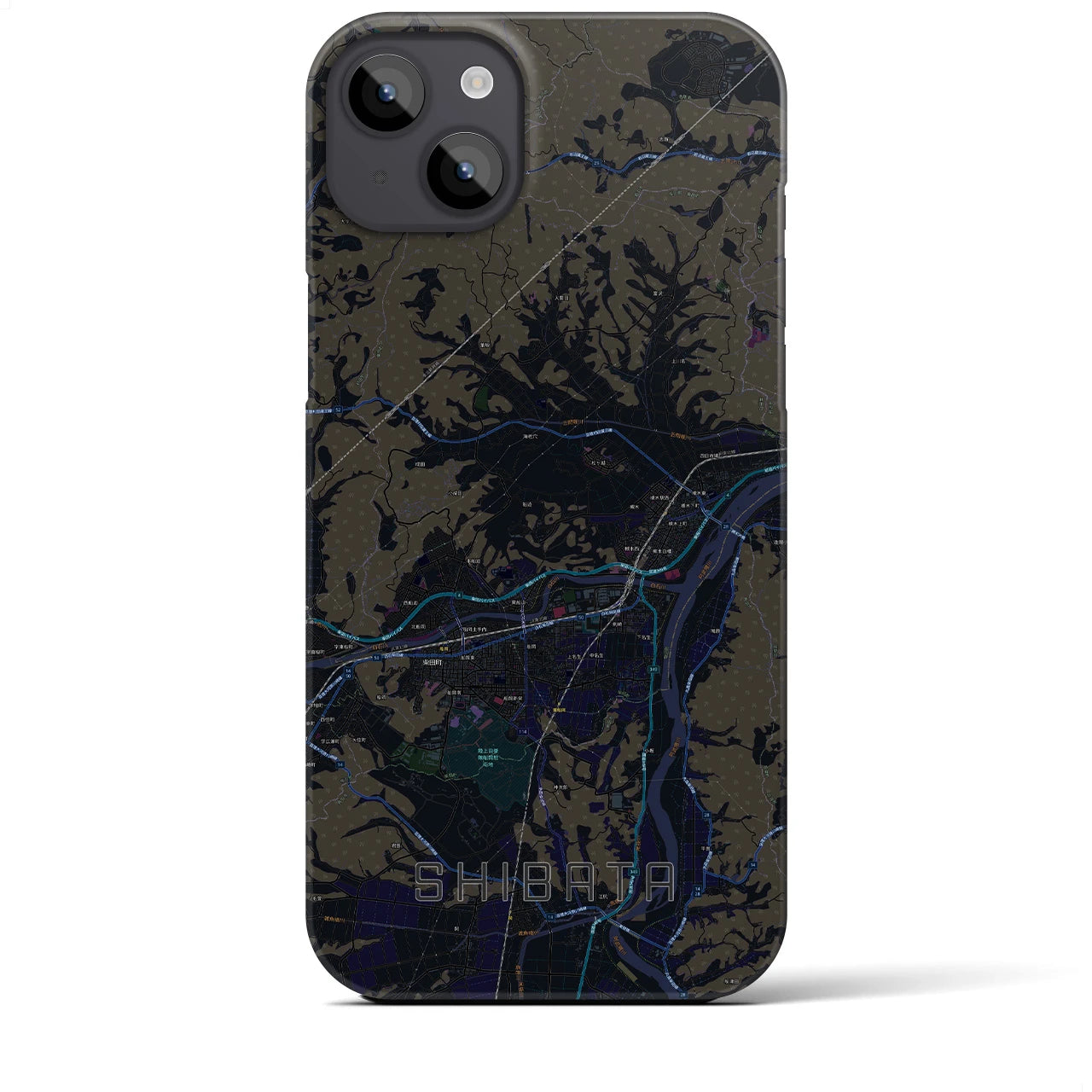 【柴田(宮城県)】地図柄iPhoneケース(バックカバータイプ)