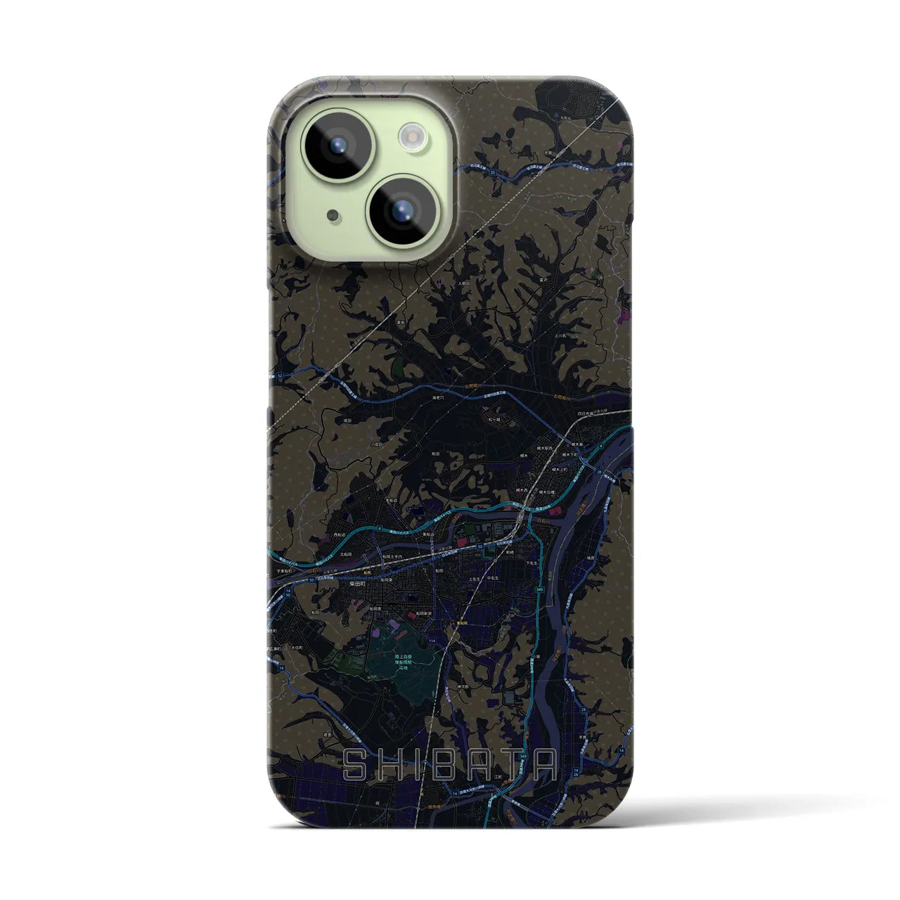 【柴田(宮城県)】地図柄iPhoneケース(バックカバータイプ)