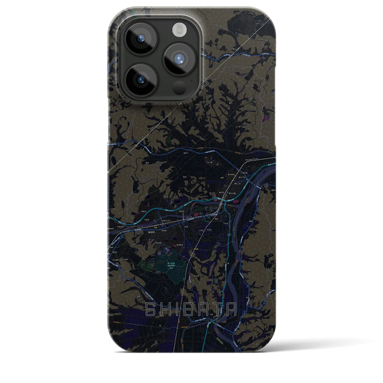 【柴田(宮城県)】地図柄iPhoneケース(バックカバータイプ)