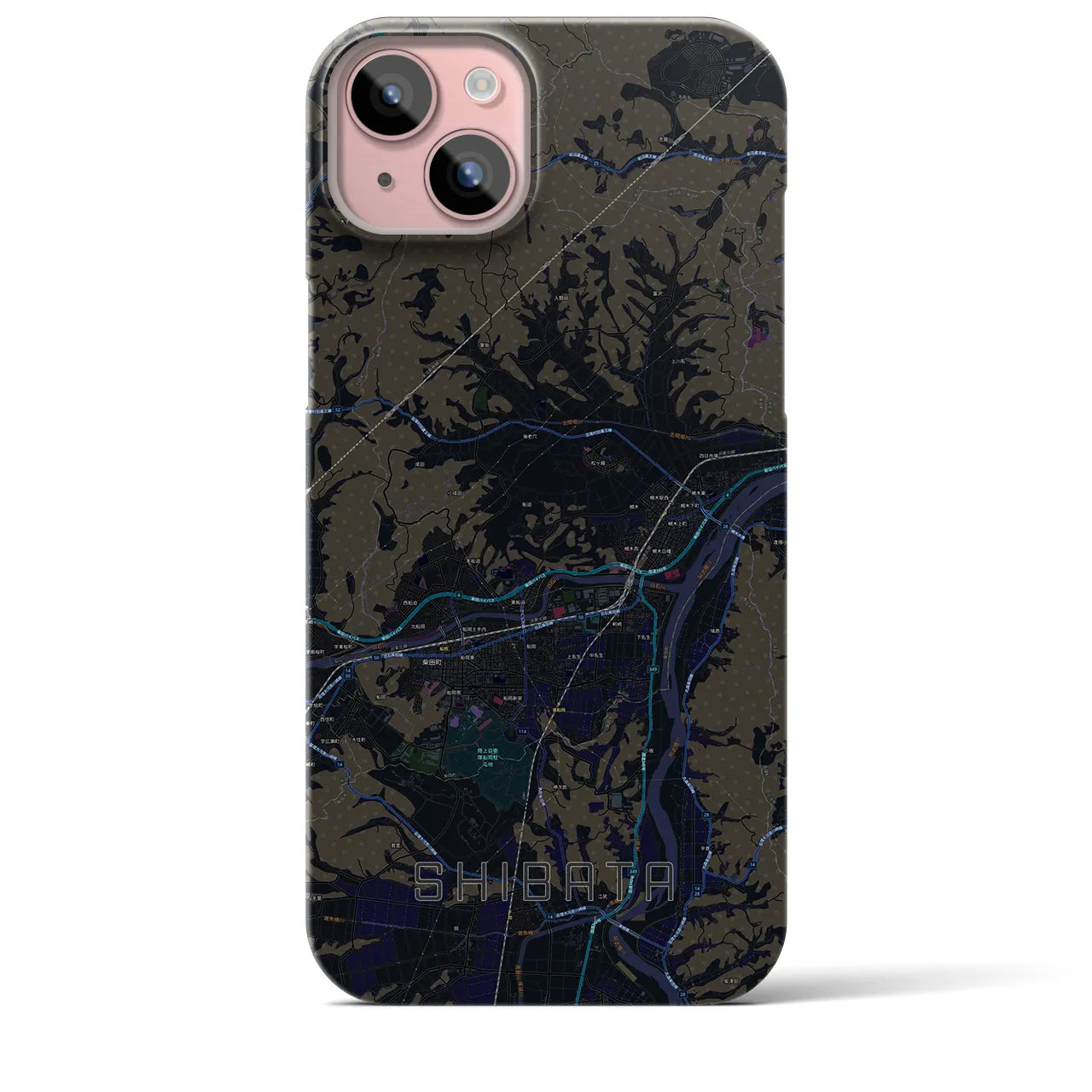 【柴田(宮城県)】地図柄iPhoneケース(バックカバータイプ)