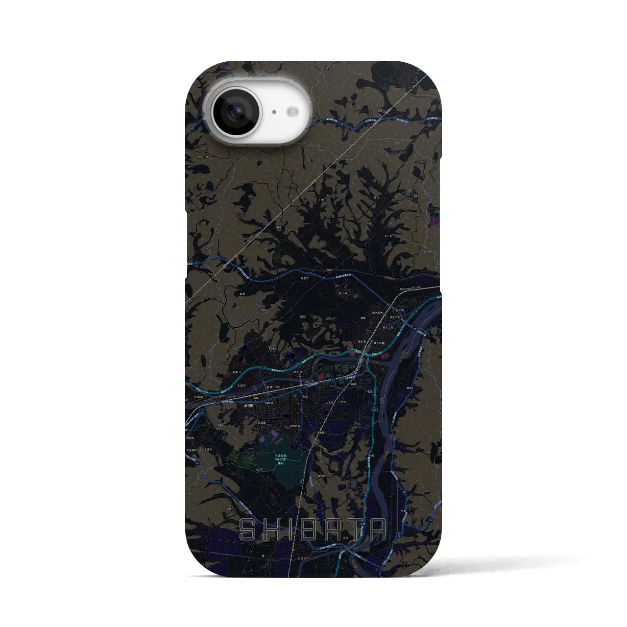 【柴田(宮城県)】地図柄iPhoneケース(バックカバータイプ)