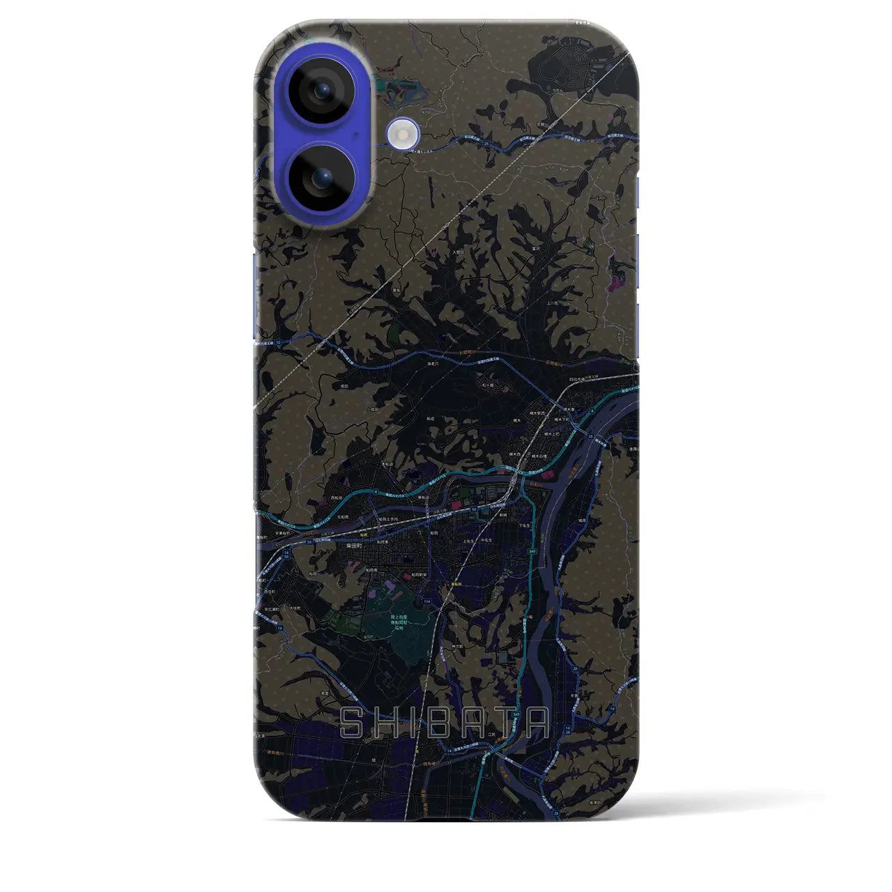 【柴田(宮城県)】地図柄iPhoneケース(バックカバータイプ)