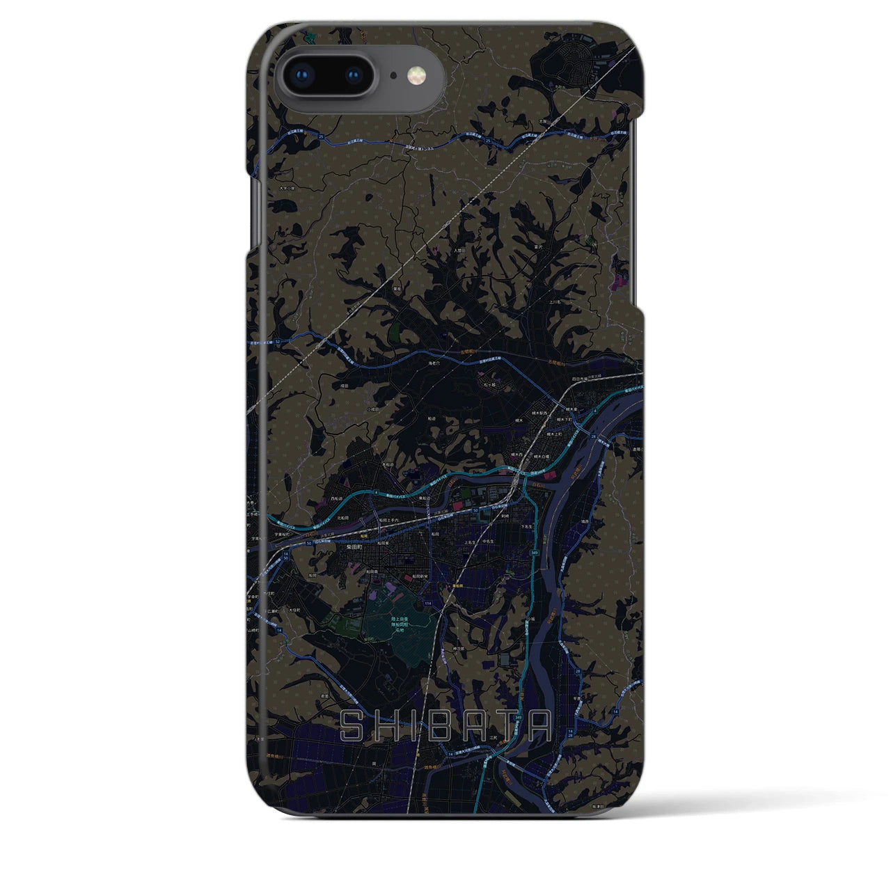 【柴田(宮城県)】地図柄iPhoneケース(バックカバータイプ)