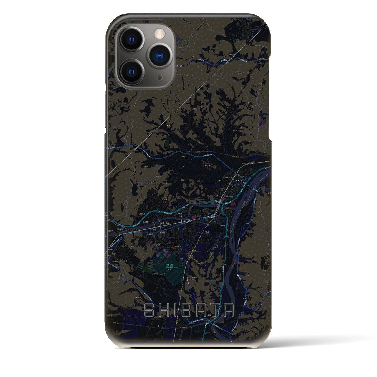 【柴田(宮城県)】地図柄iPhoneケース(バックカバータイプ)