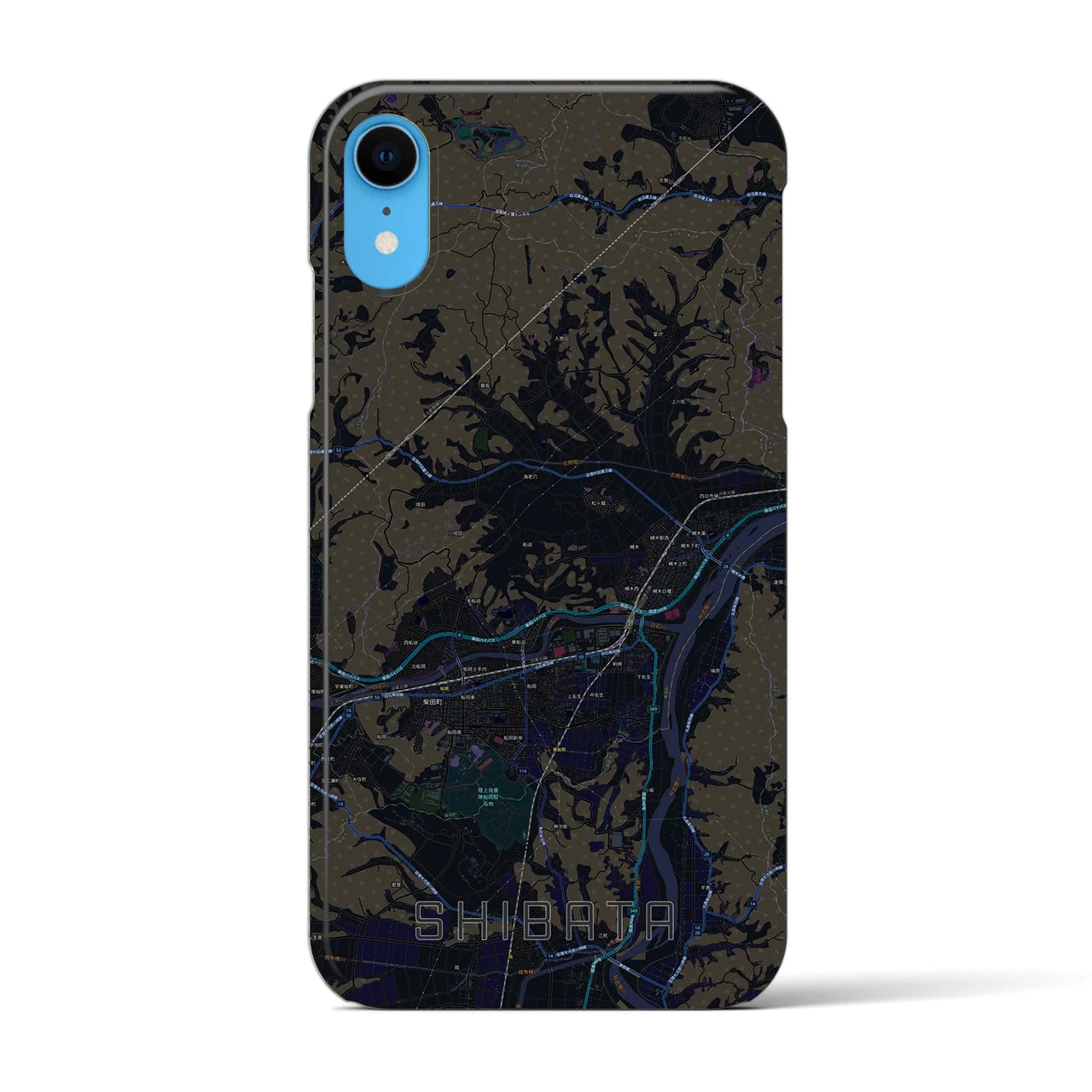 【柴田(宮城県)】地図柄iPhoneケース(バックカバータイプ)