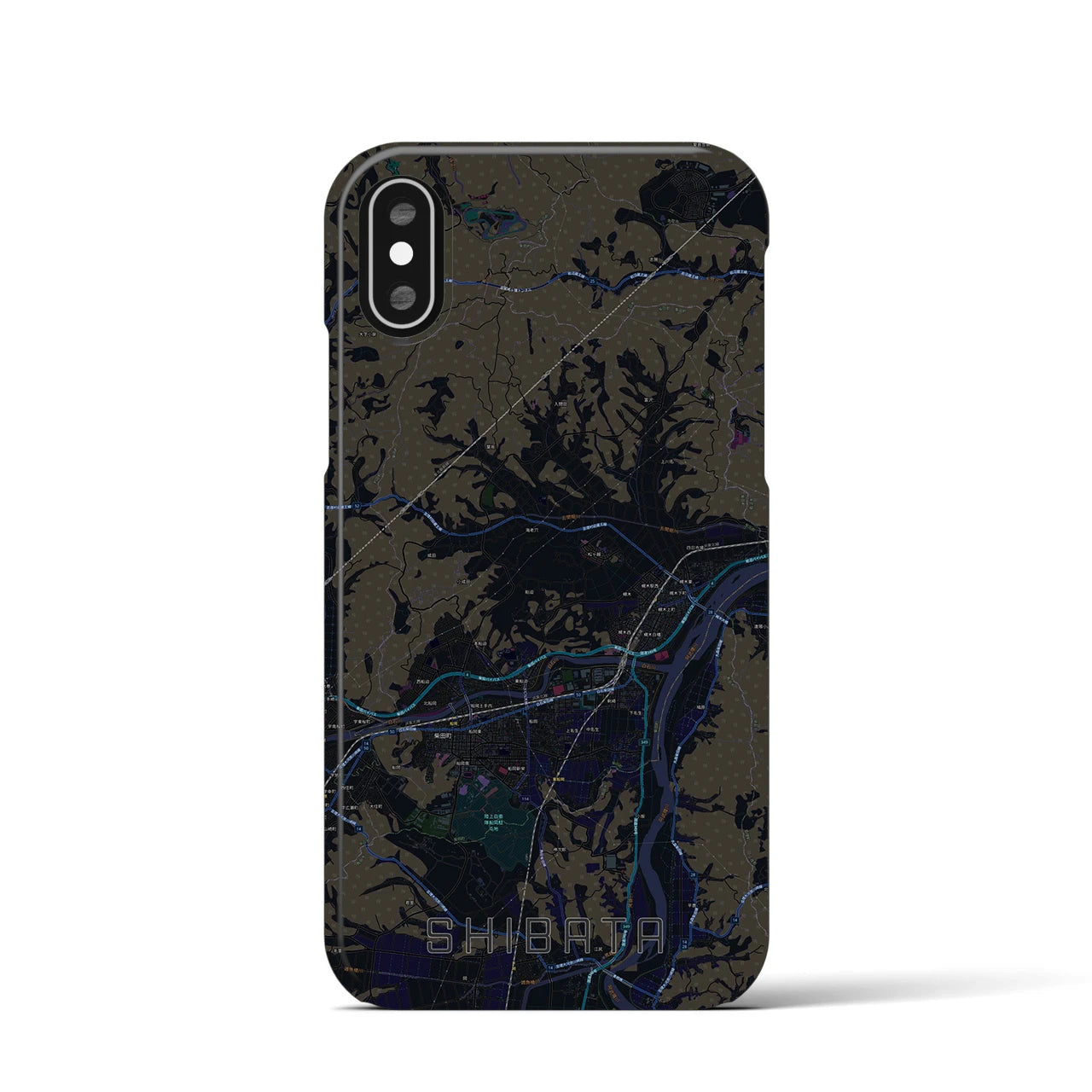 【柴田(宮城県)】地図柄iPhoneケース(バックカバータイプ)
