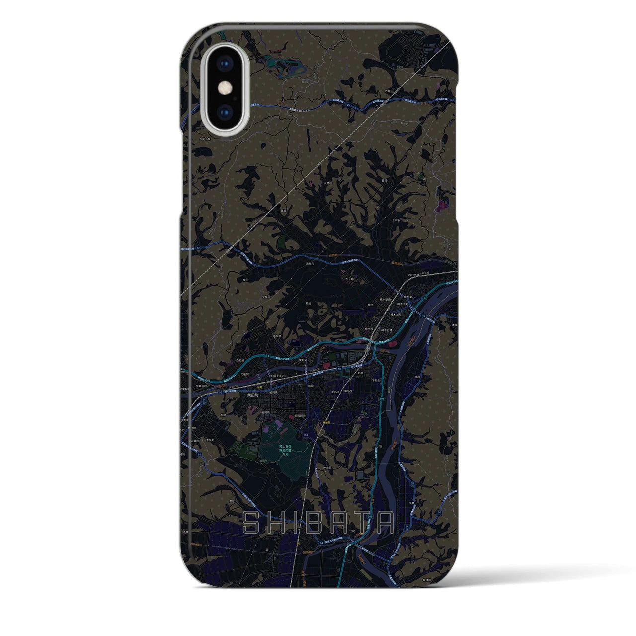 【柴田(宮城県)】地図柄iPhoneケース(バックカバータイプ)