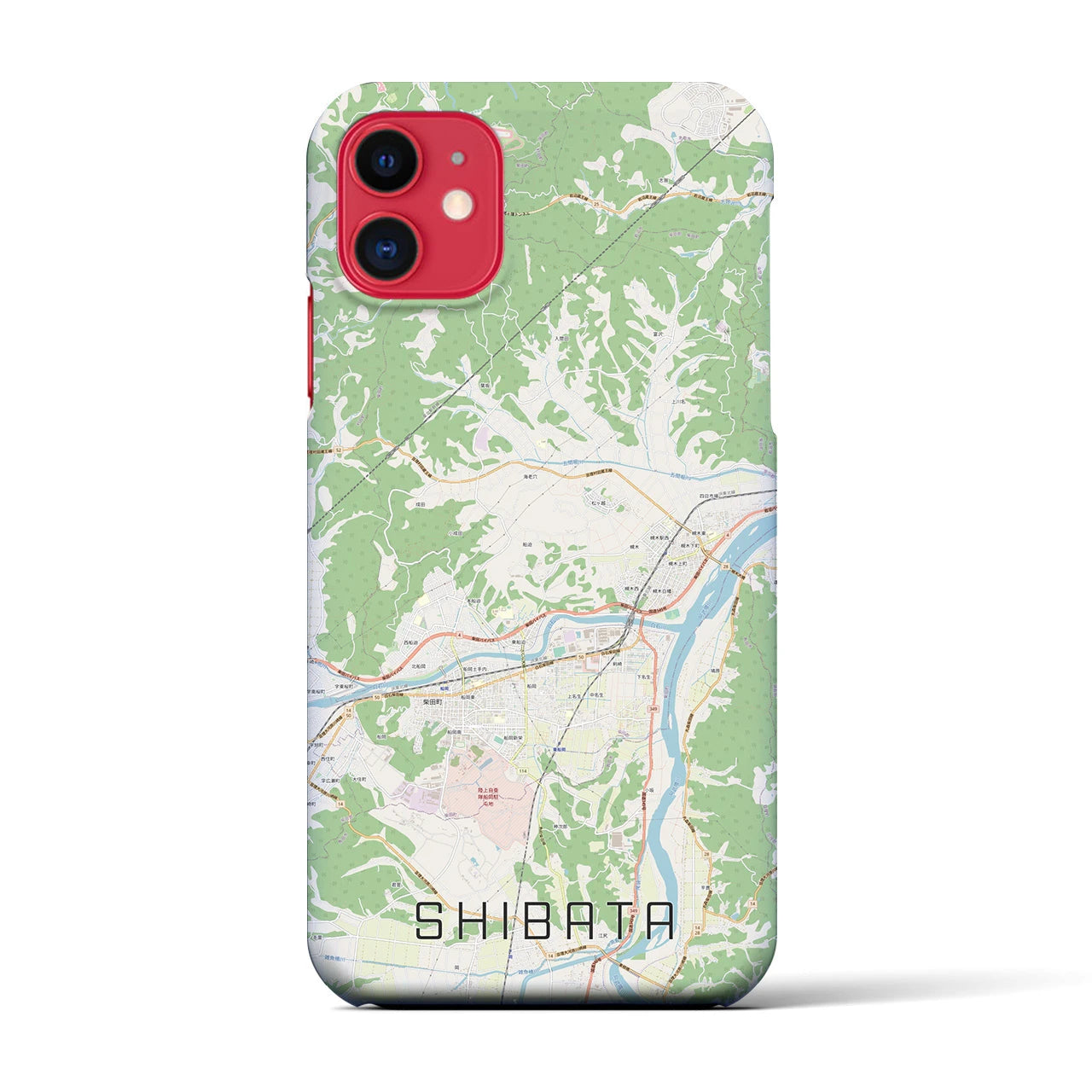 【柴田(宮城県)】地図柄iPhoneケース(バックカバータイプ)