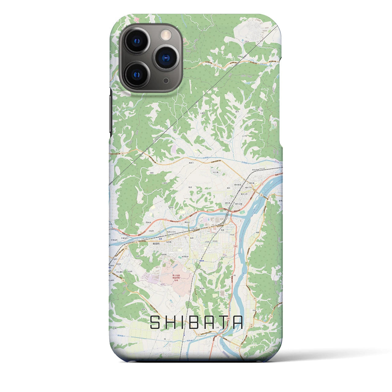 【柴田(宮城県)】地図柄iPhoneケース(バックカバータイプ)