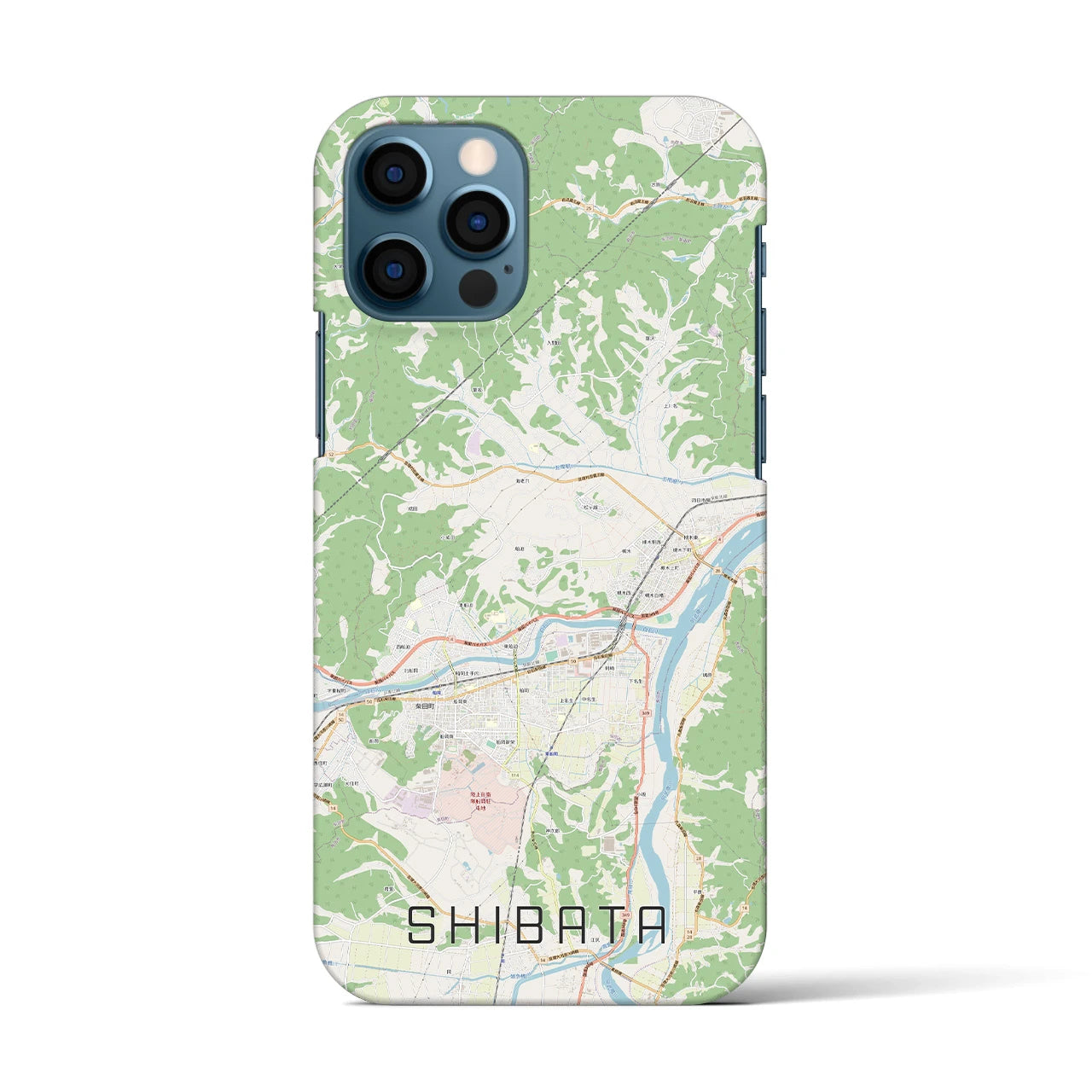 【柴田(宮城県)】地図柄iPhoneケース(バックカバータイプ)