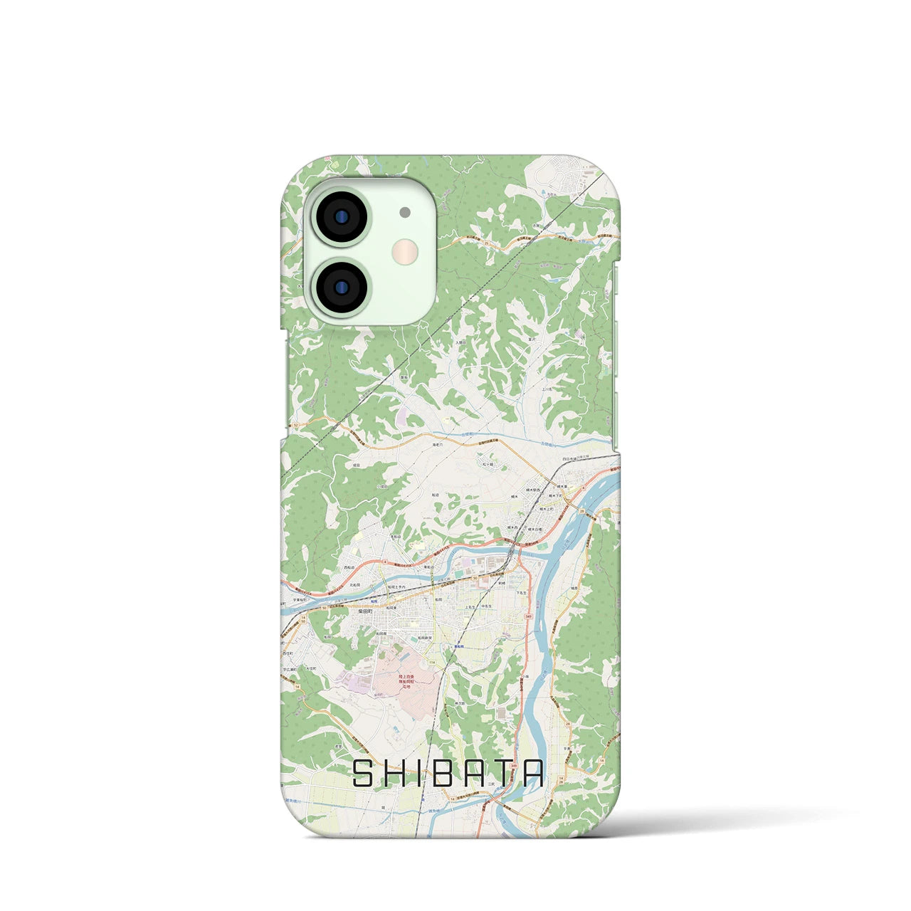 【柴田(宮城県)】地図柄iPhoneケース(バックカバータイプ)