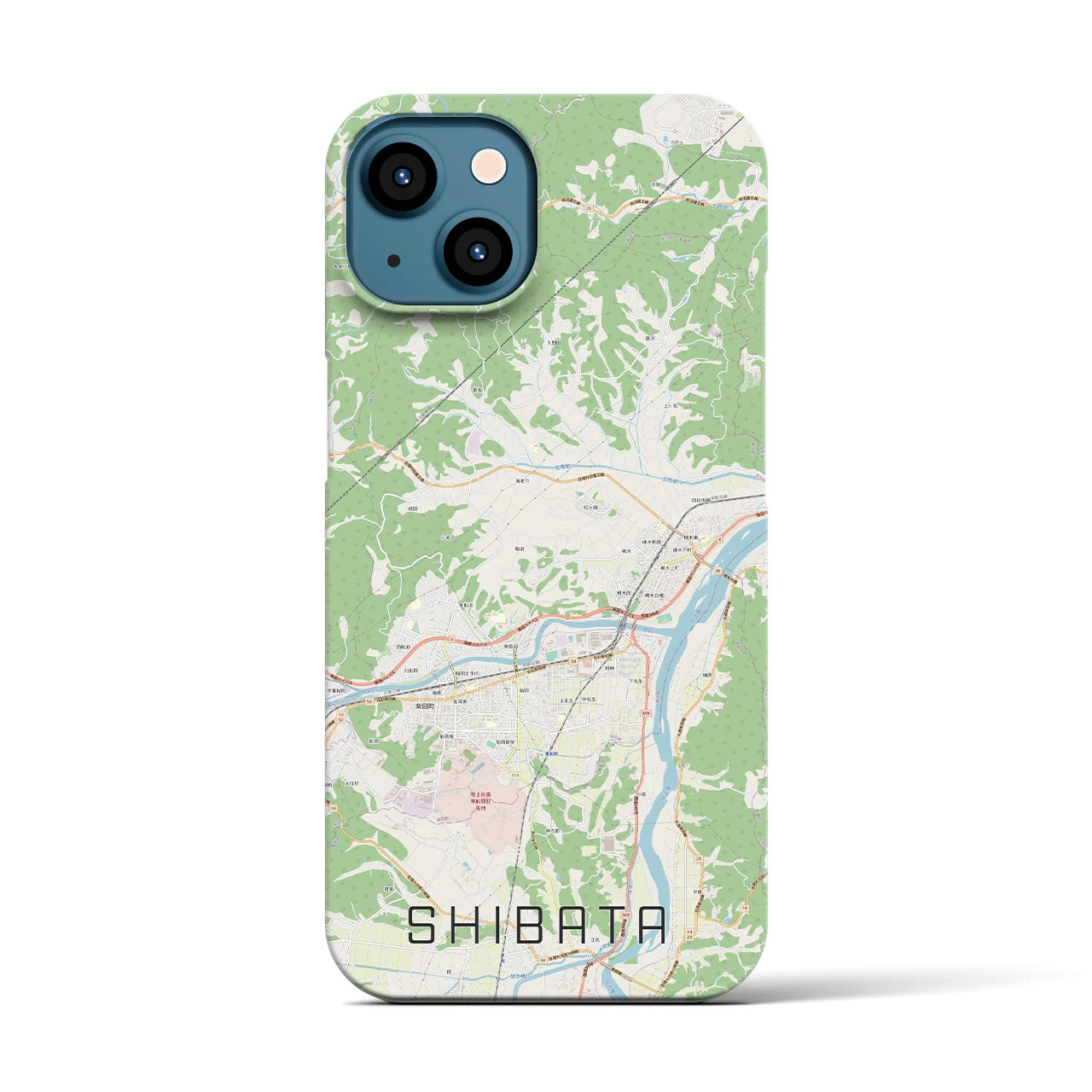 【柴田(宮城県)】地図柄iPhoneケース(バックカバータイプ)