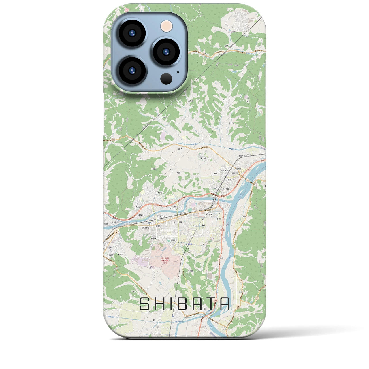 【柴田(宮城県)】地図柄iPhoneケース(バックカバータイプ)