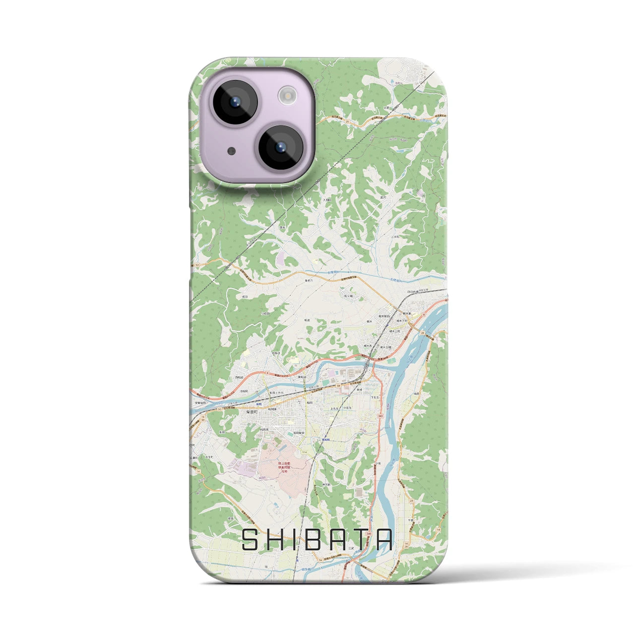 【柴田(宮城県)】地図柄iPhoneケース(バックカバータイプ)
