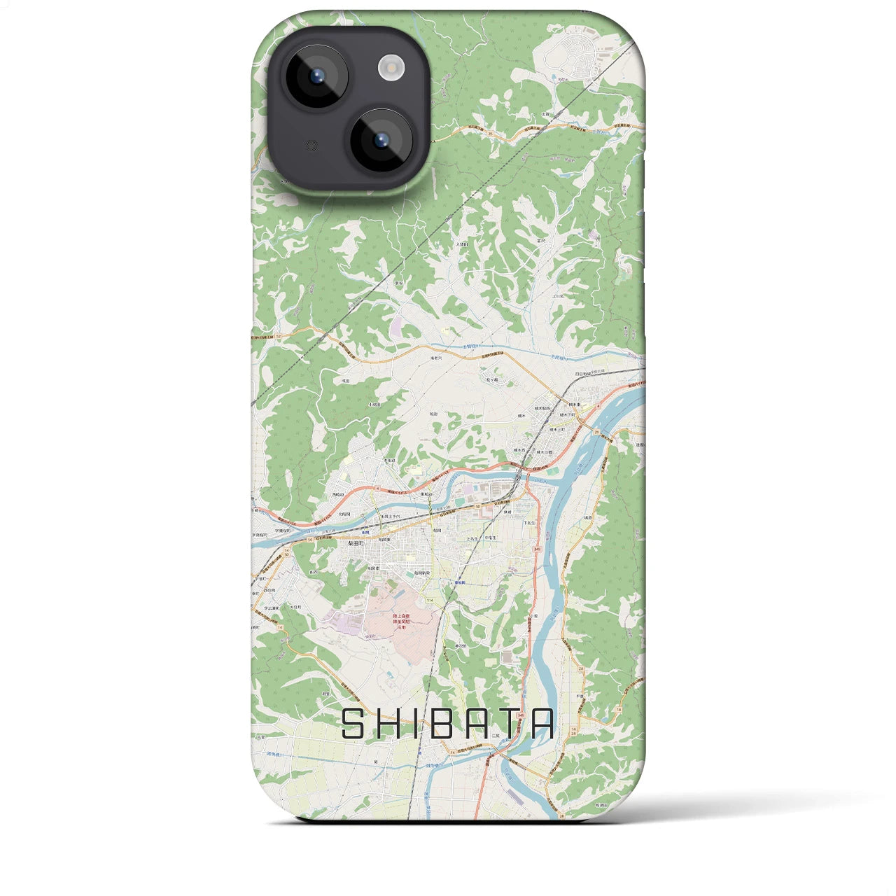 【柴田(宮城県)】地図柄iPhoneケース(バックカバータイプ)