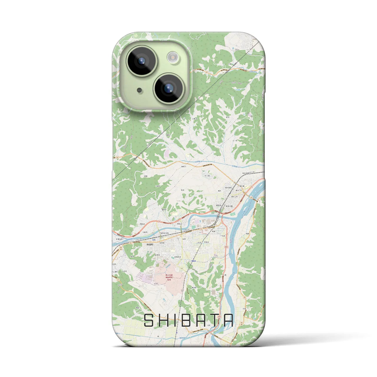 【柴田(宮城県)】地図柄iPhoneケース(バックカバータイプ)