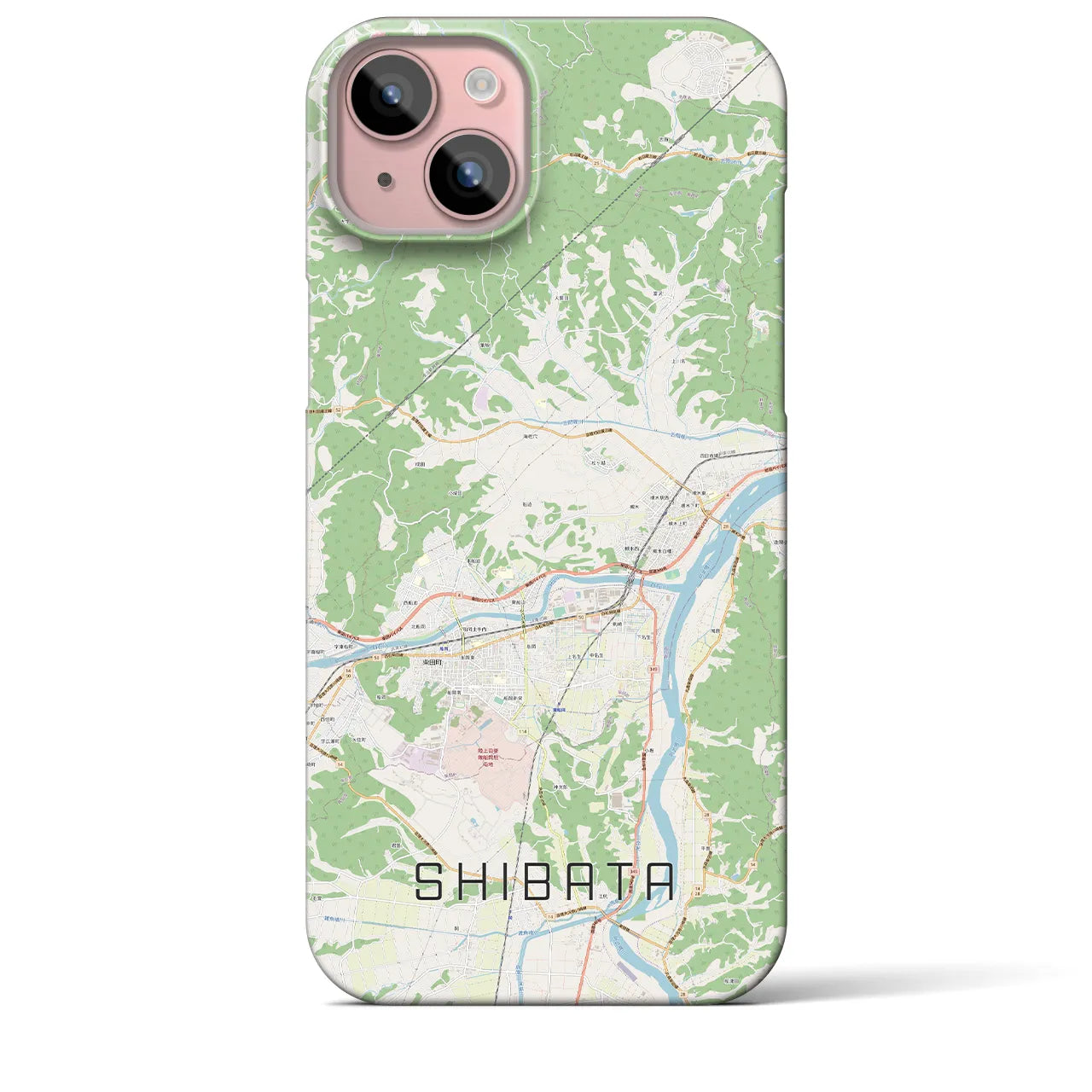 【柴田(宮城県)】地図柄iPhoneケース(バックカバータイプ)