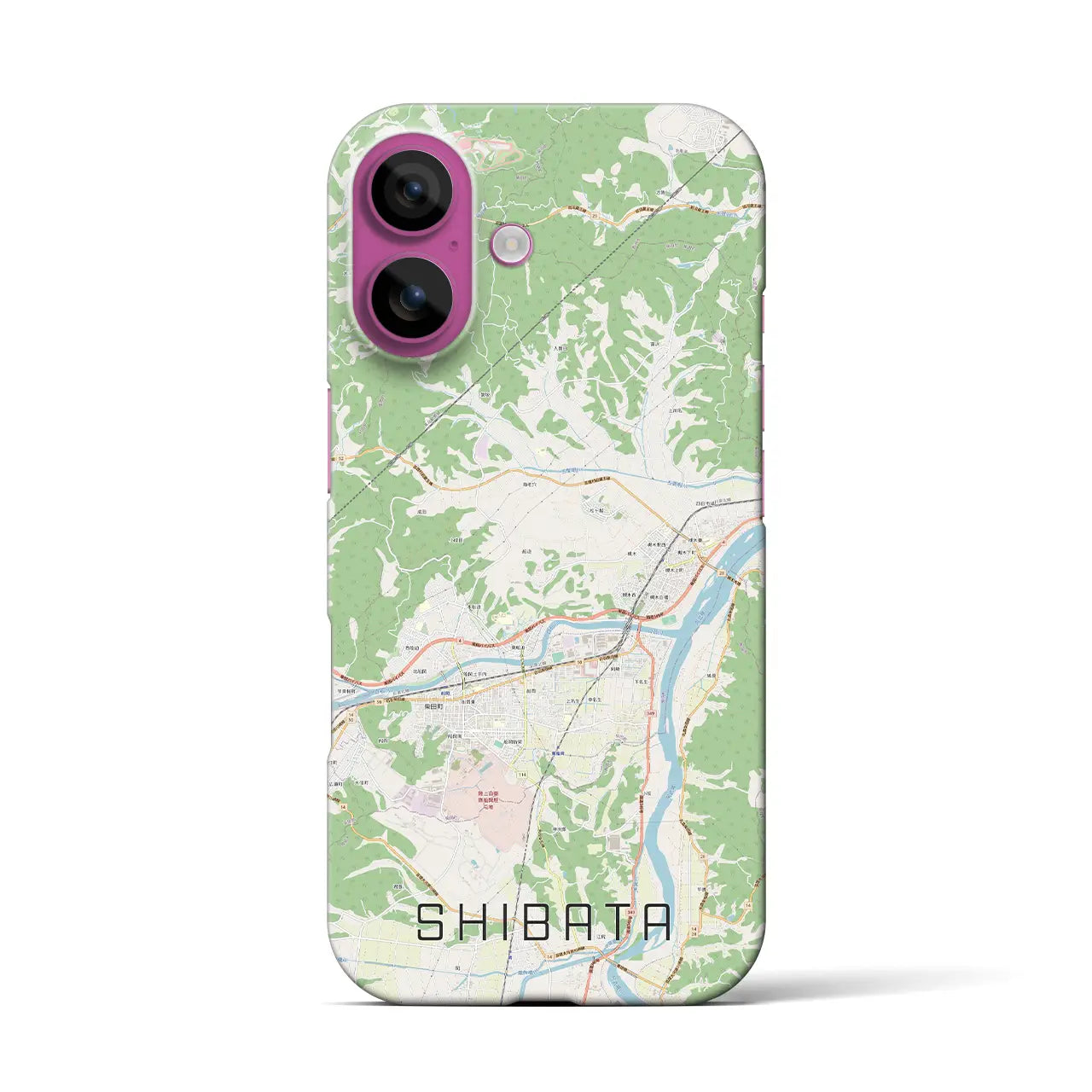 【柴田(宮城県)】地図柄iPhoneケース(バックカバータイプ)