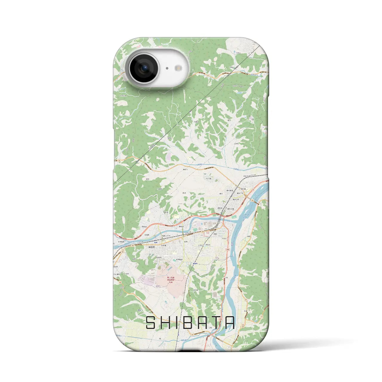 【柴田(宮城県)】地図柄iPhoneケース(バックカバータイプ)