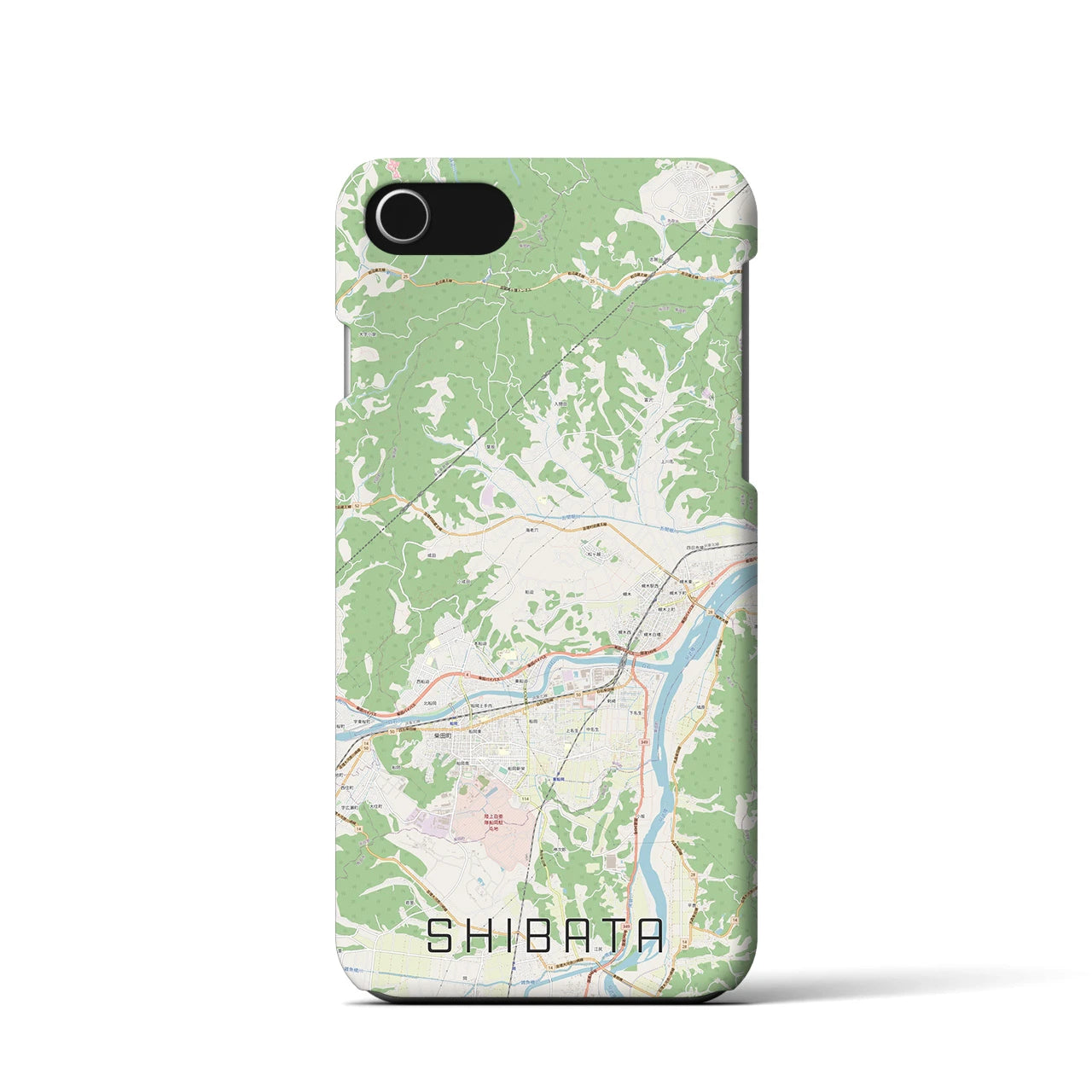 【柴田(宮城県)】地図柄iPhoneケース(バックカバータイプ)