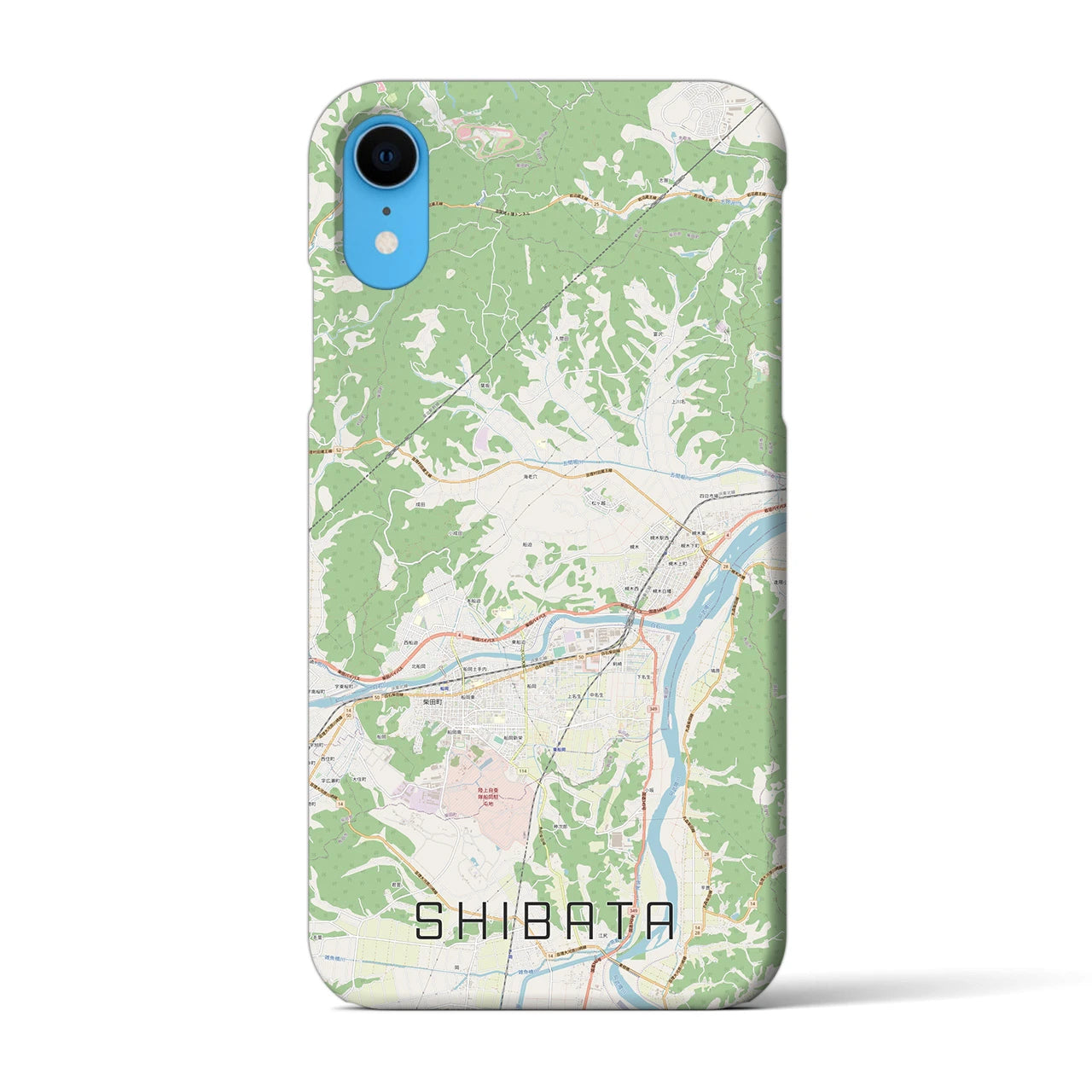 【柴田(宮城県)】地図柄iPhoneケース(バックカバータイプ)