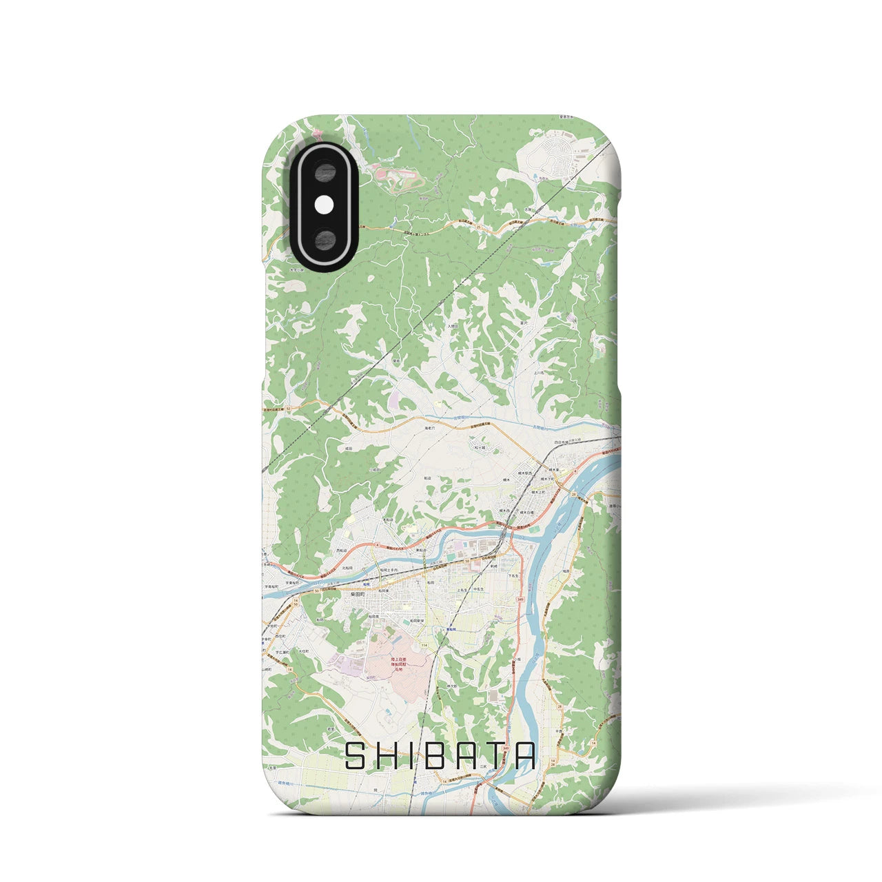 【柴田(宮城県)】地図柄iPhoneケース(バックカバータイプ)